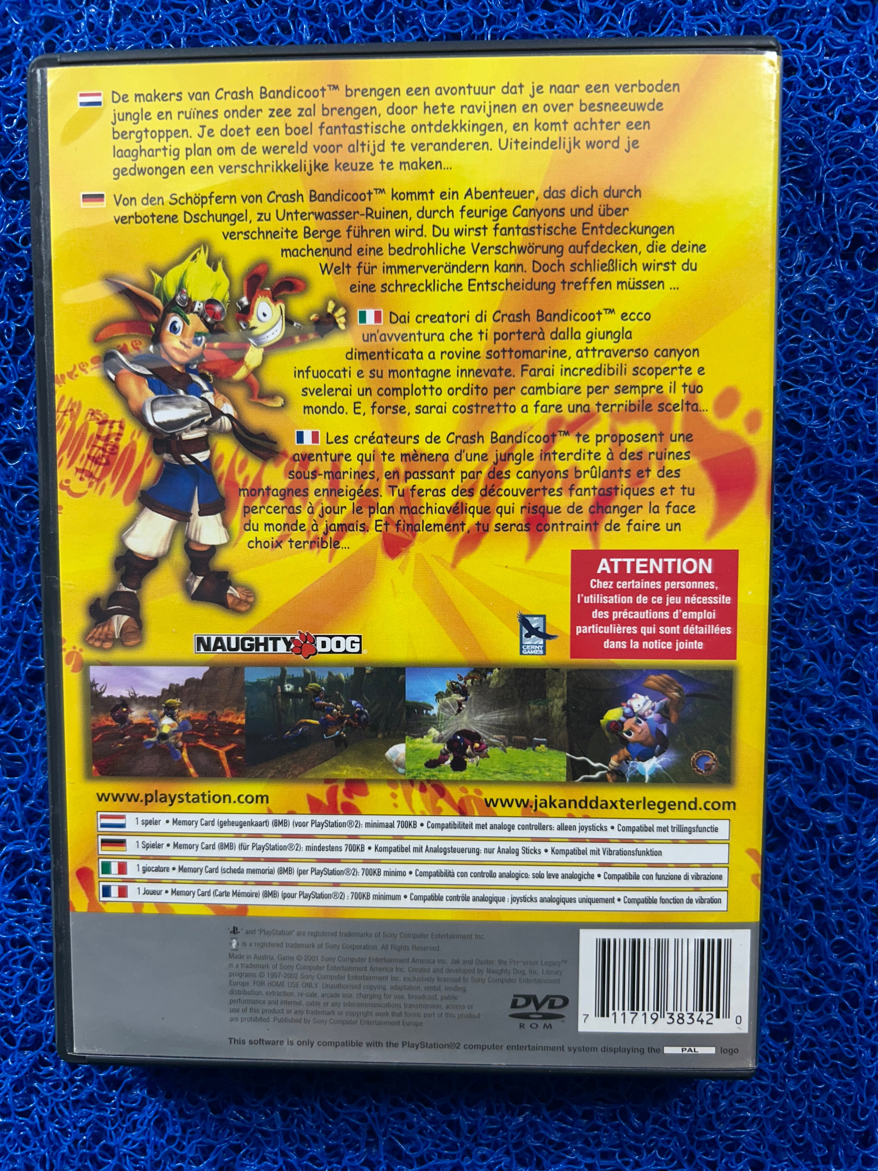PS2 Jak and daxter (E)
