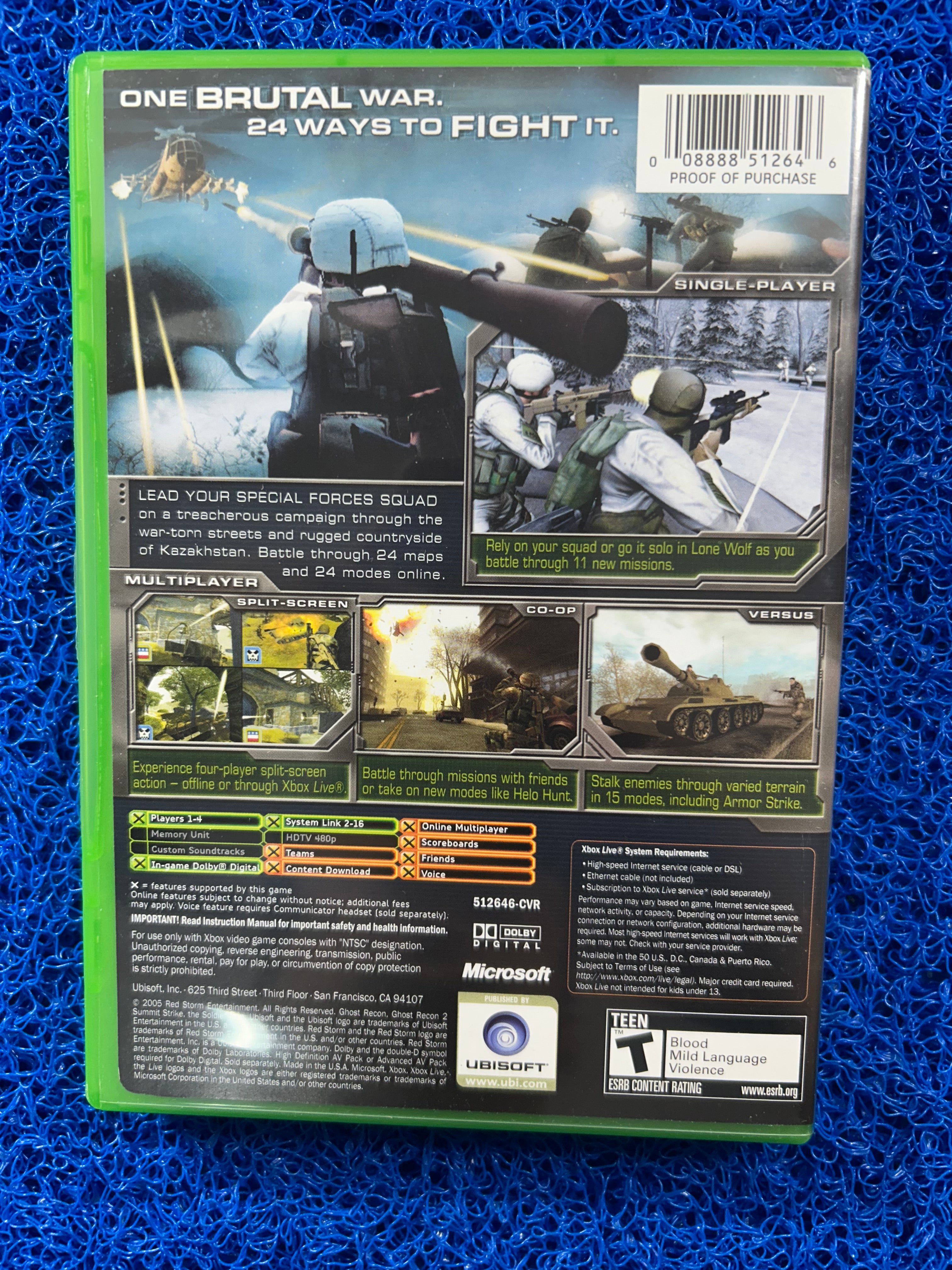 XBOX Ghost recon 2 summit strike (A)