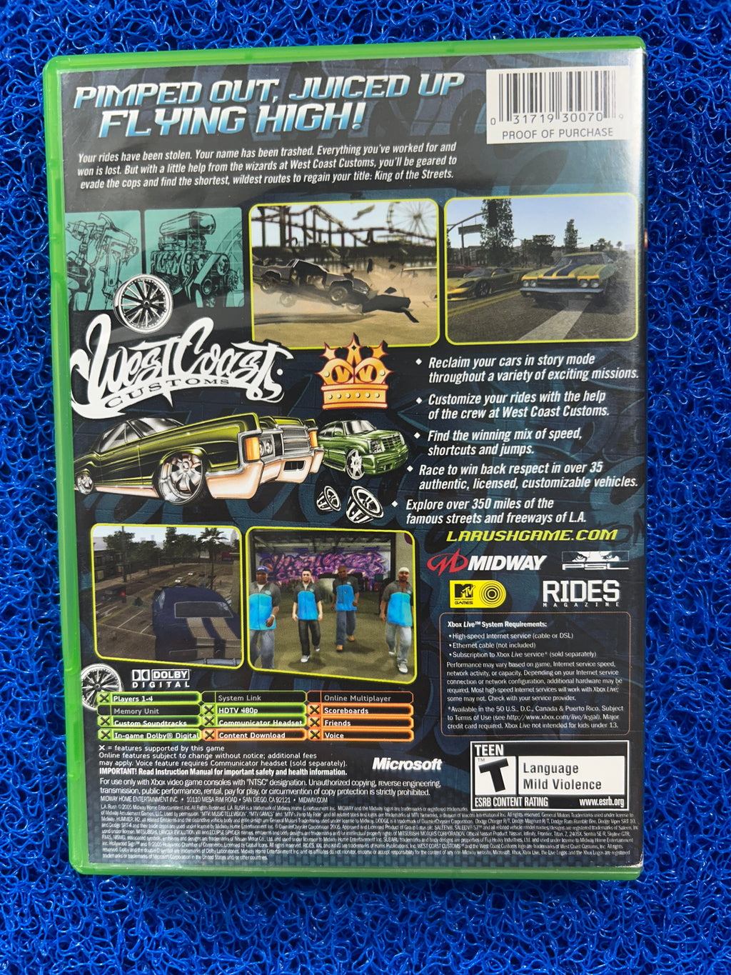 XBOX L.A Rush (A)