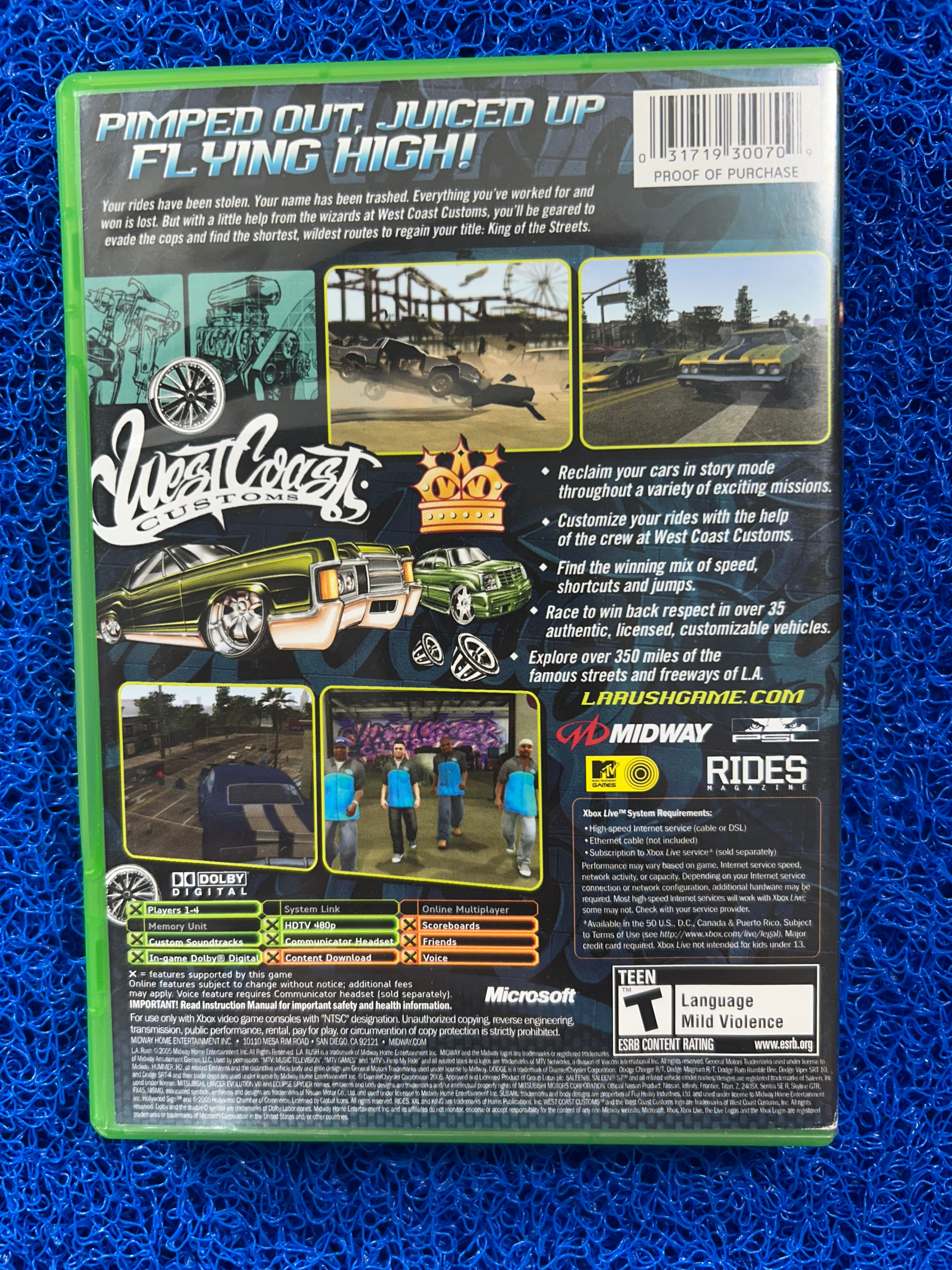 XBOX L.A Rush (A)
