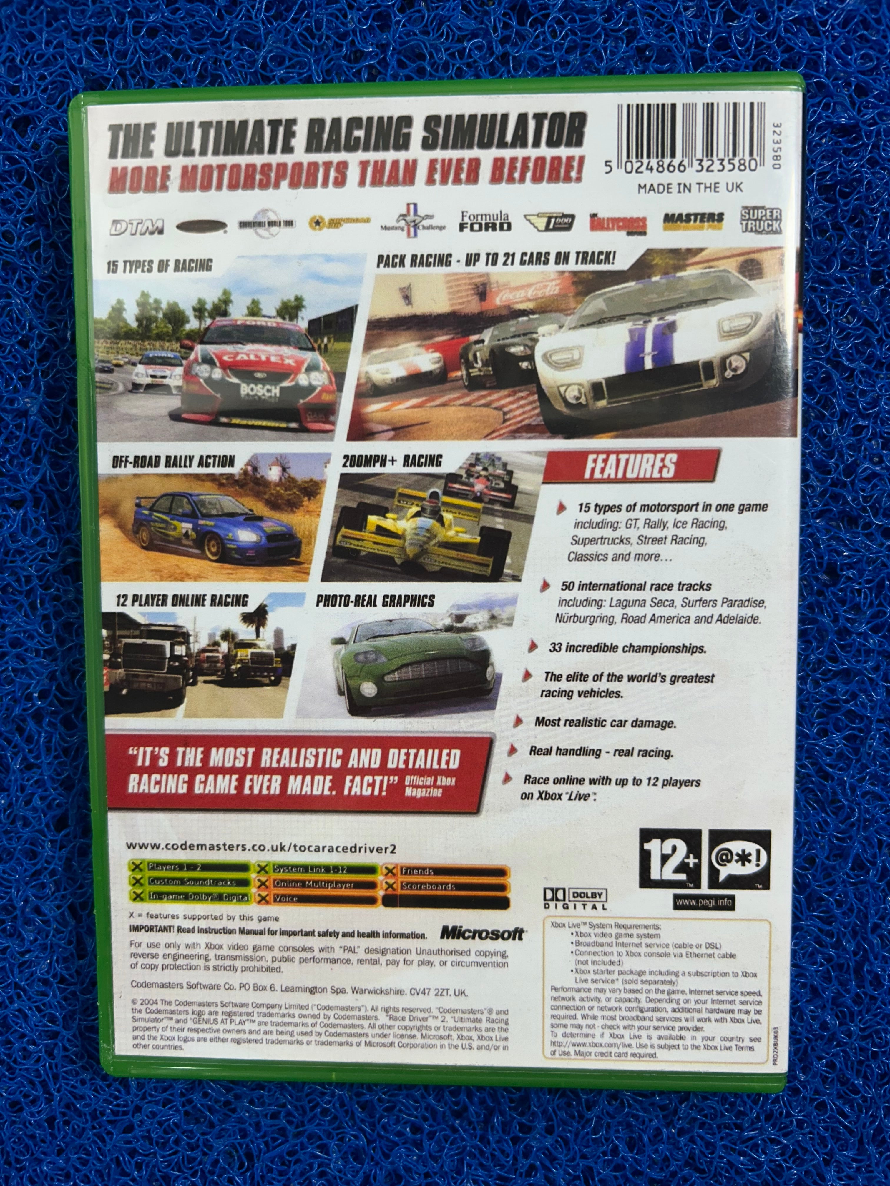 XBOX# Toca Race driver 2 (A)