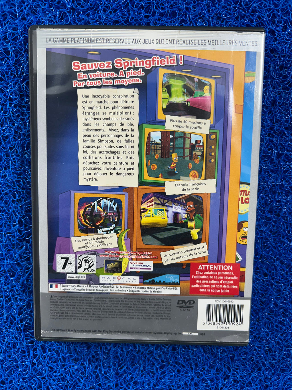 PS2 The Simpsons hit and run (E)