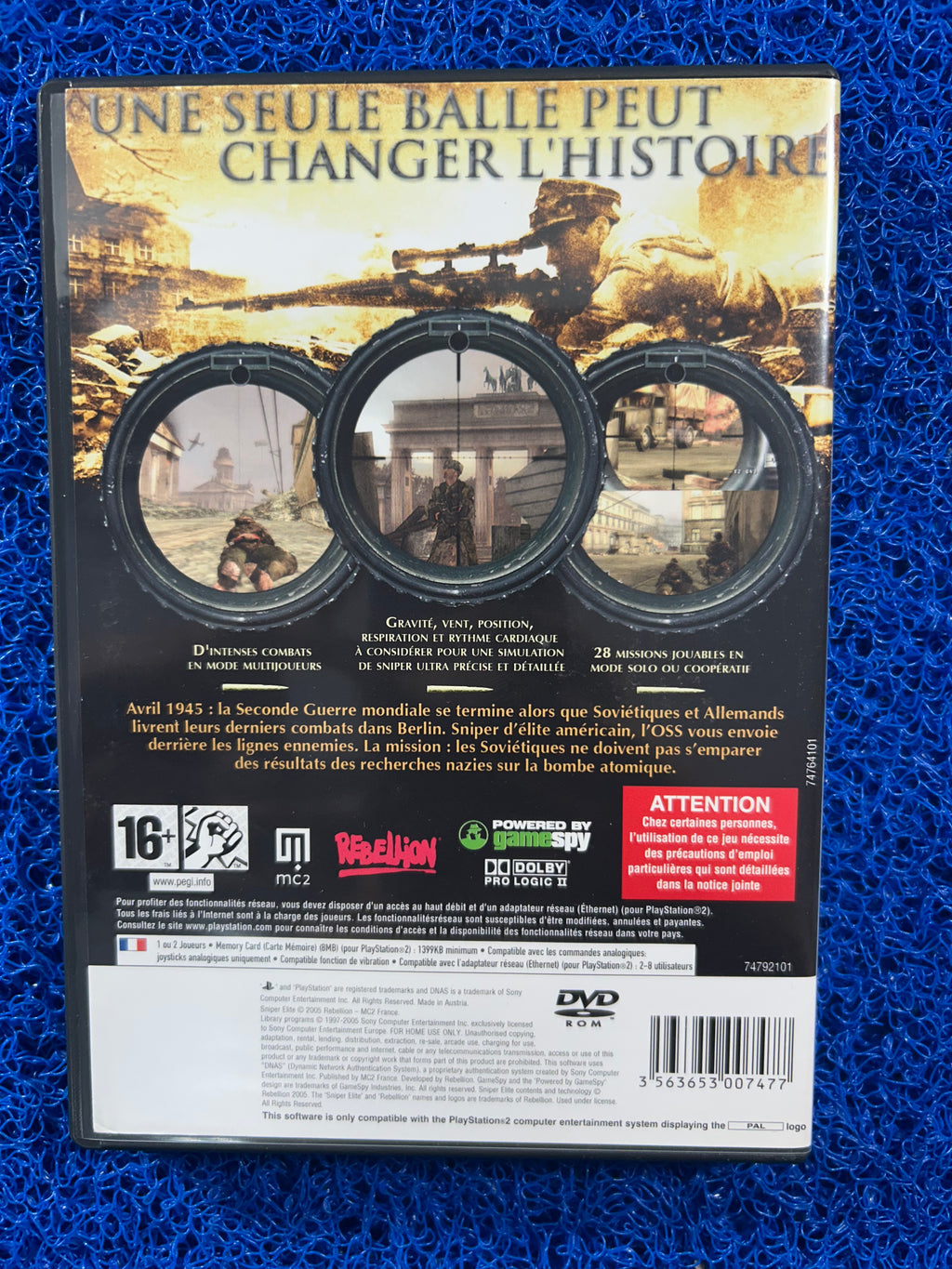 PS2 Sniper elite (E)