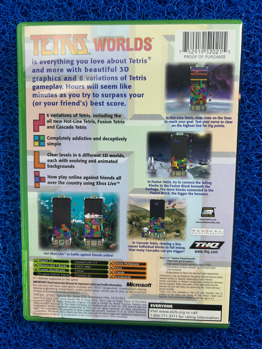 XBOX Tetris worlds (A)