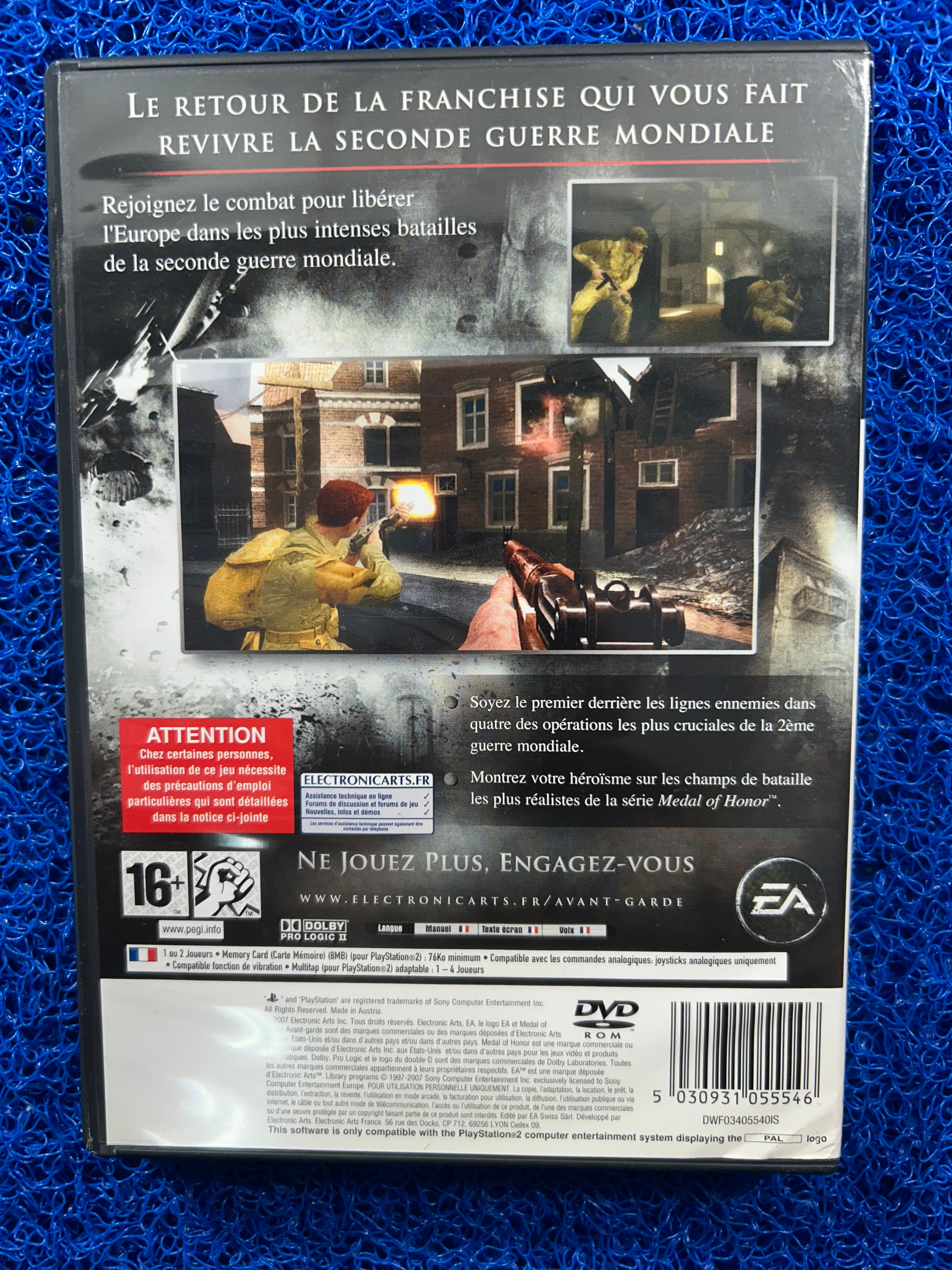 PS2 Medal of honor vanguard (E)