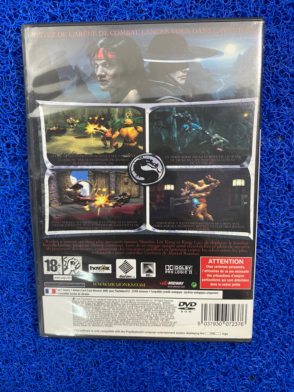 PS2# Mortal kombat shaolin monks (E)
