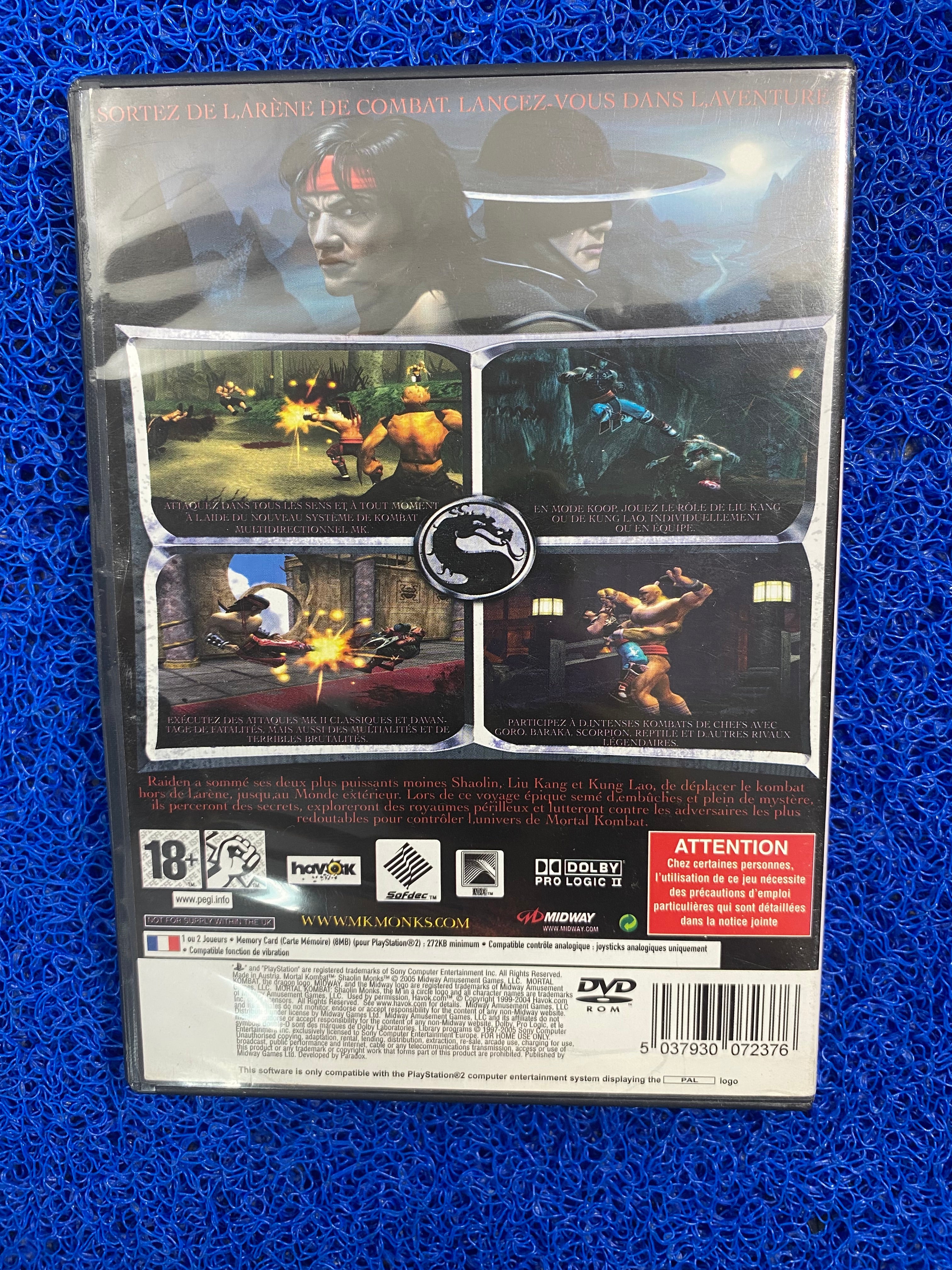 PS2# Mortal kombat shaolin monks (E)