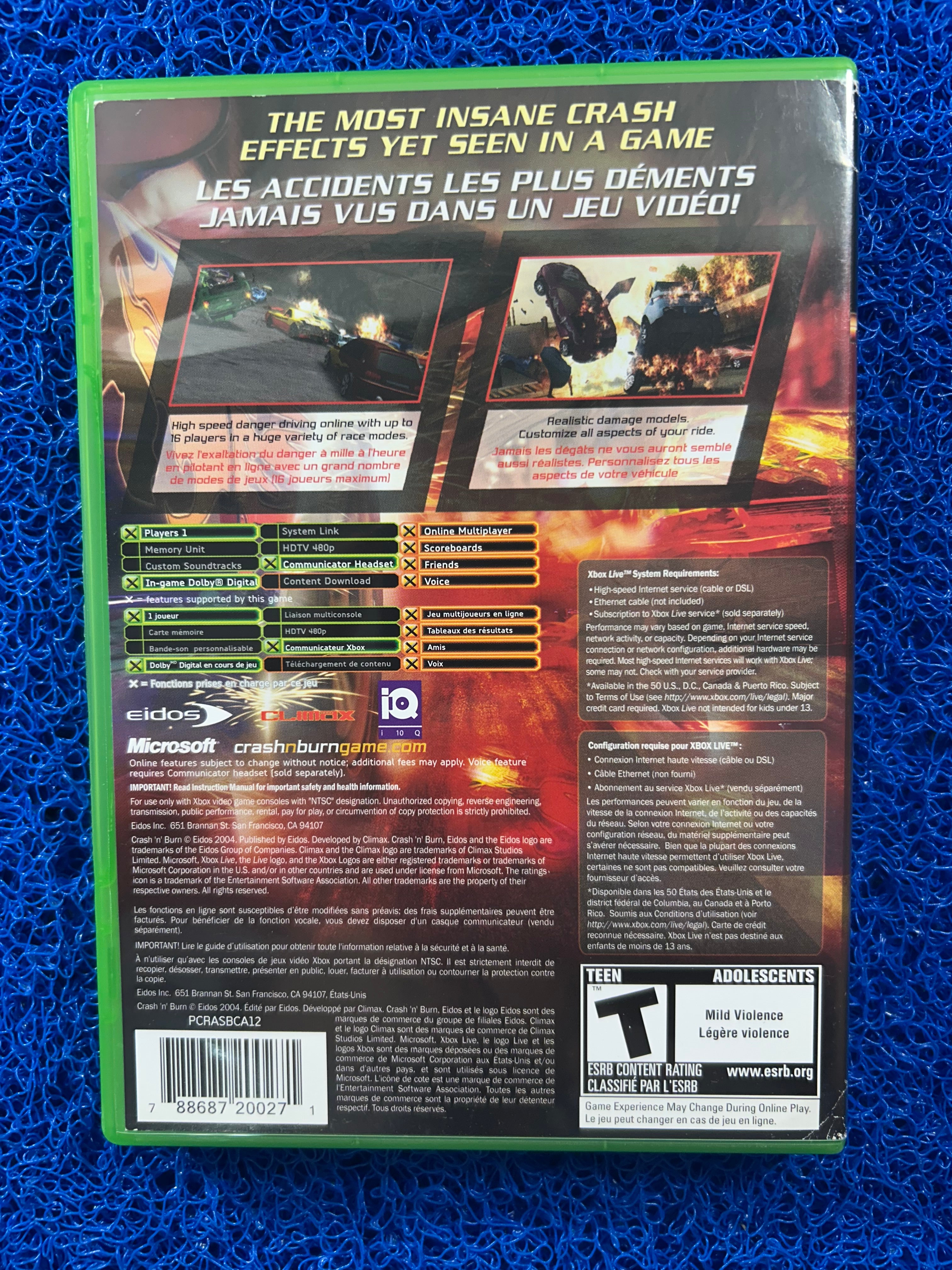 XBOX Crash n’ burn (A)