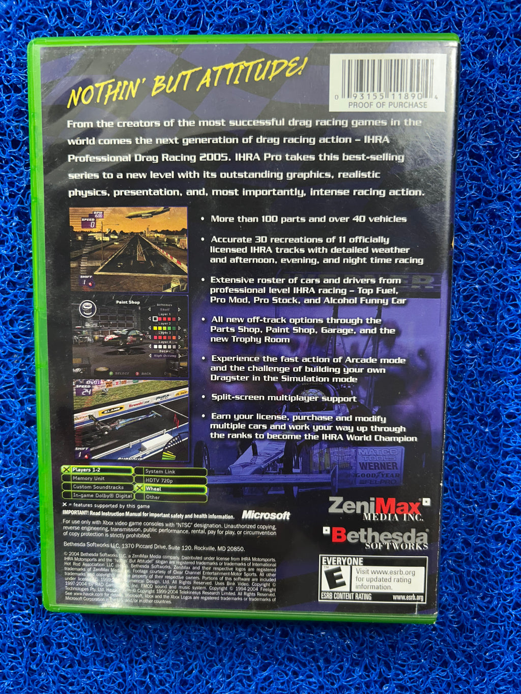 XBOX Professional Drag racing 2005 (A)