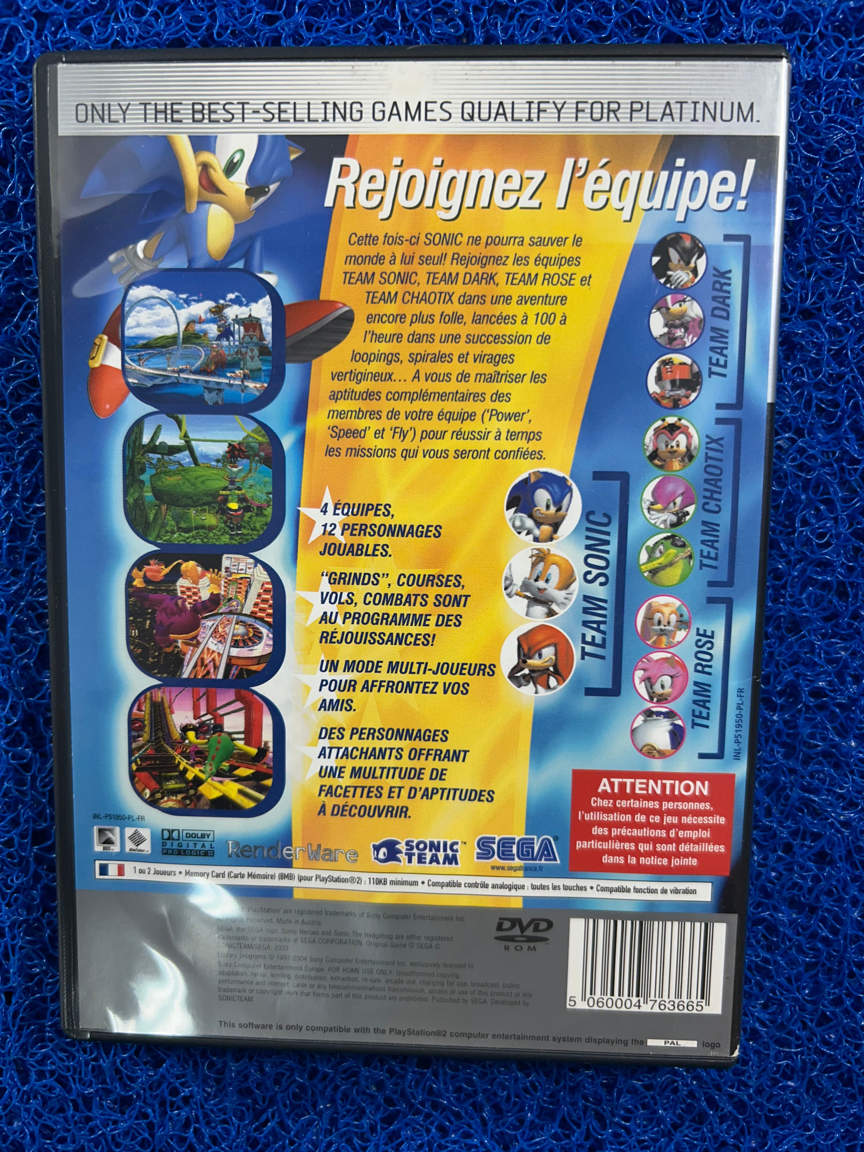 PS2 Sonic Heroes (E)