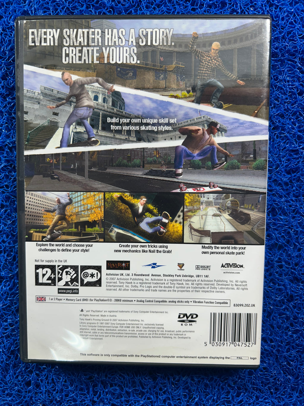 PS2 Tony hawk proving ground (E)