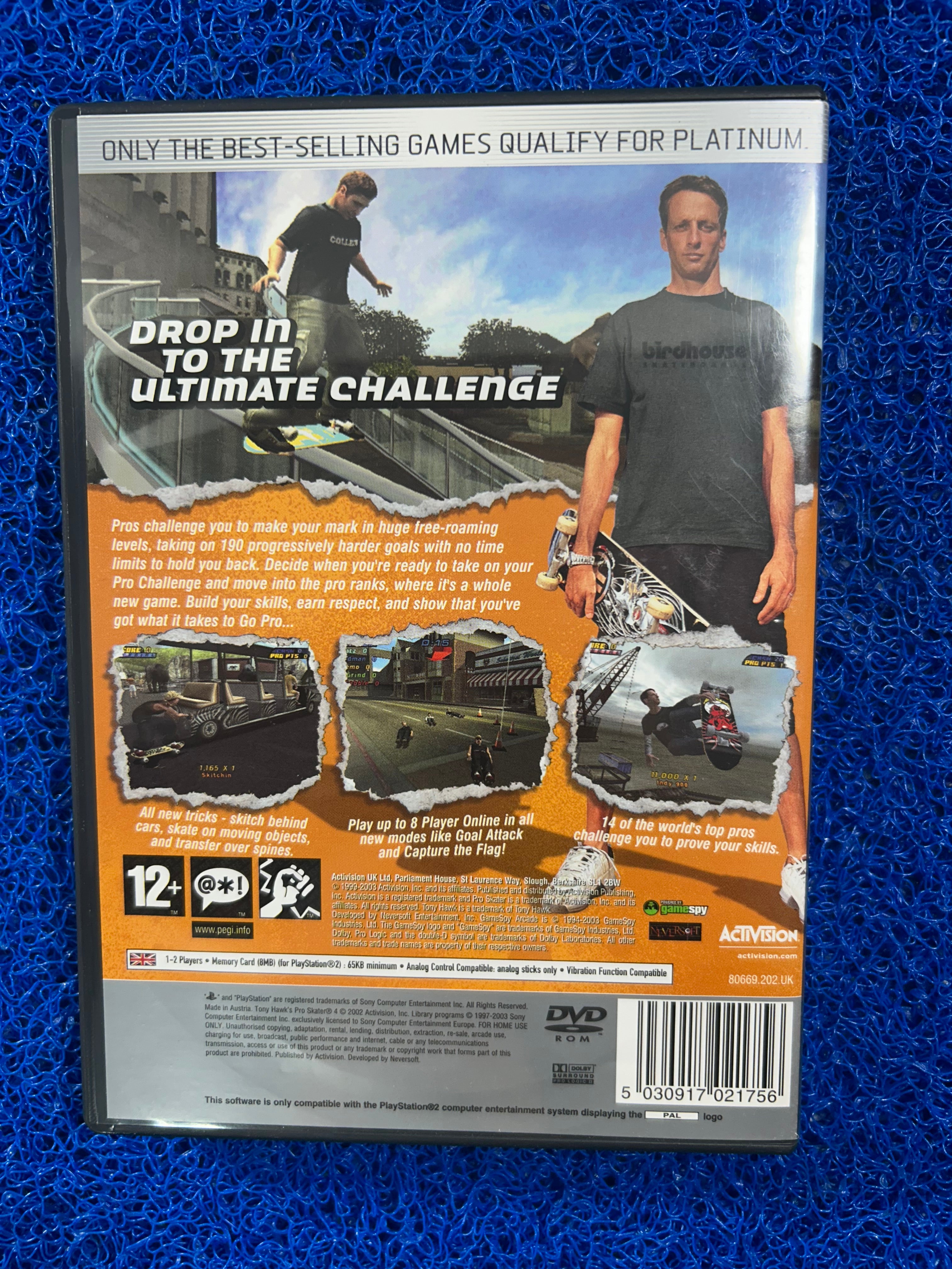 PS2# Tony hawk 4 (E)