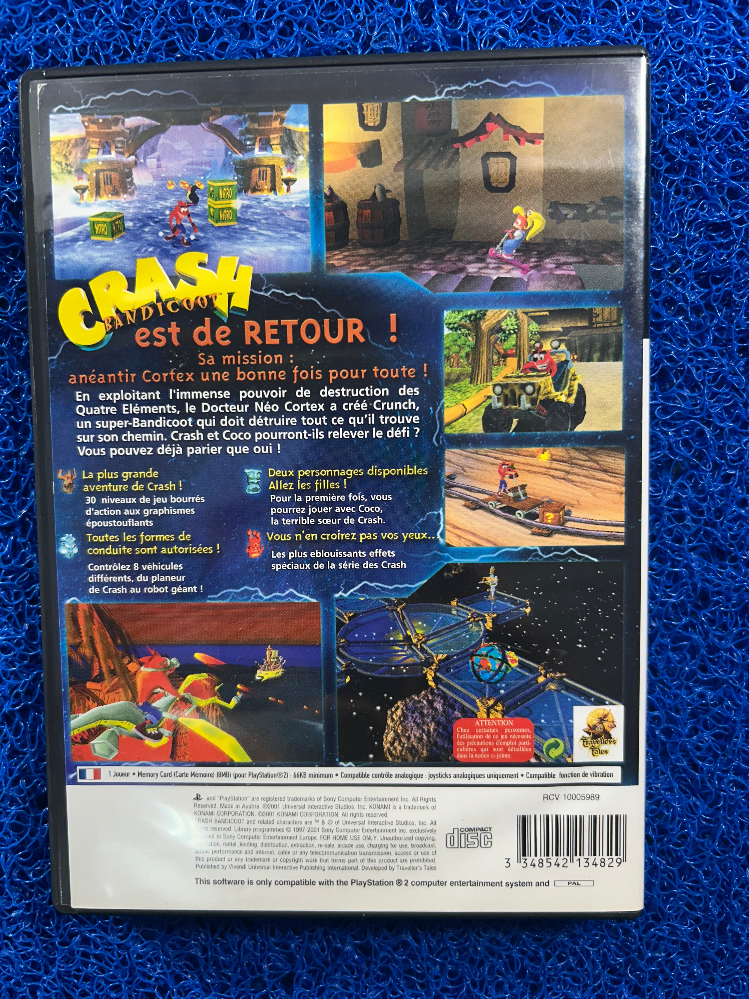 PS2 Crash bandicoot wrath of cortex (E)
