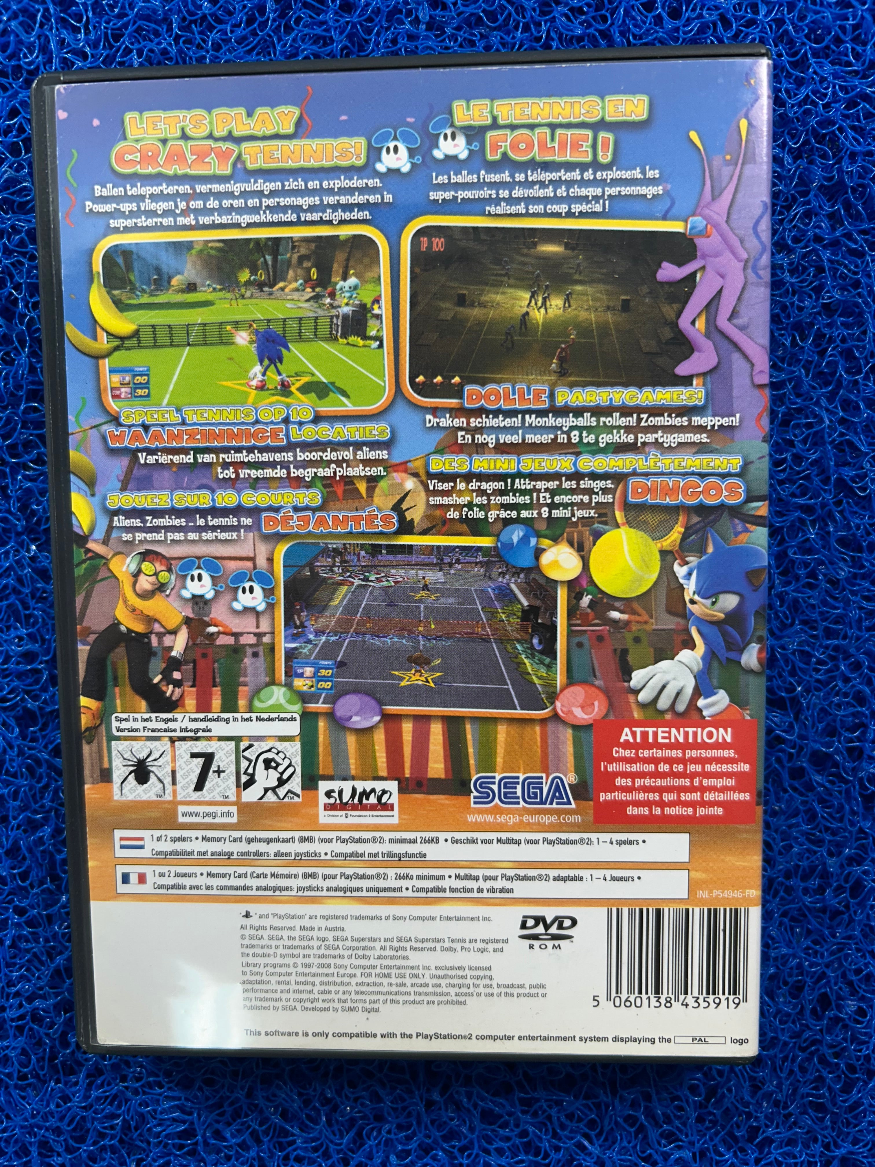 PS2 Sega superstars tennis (E)