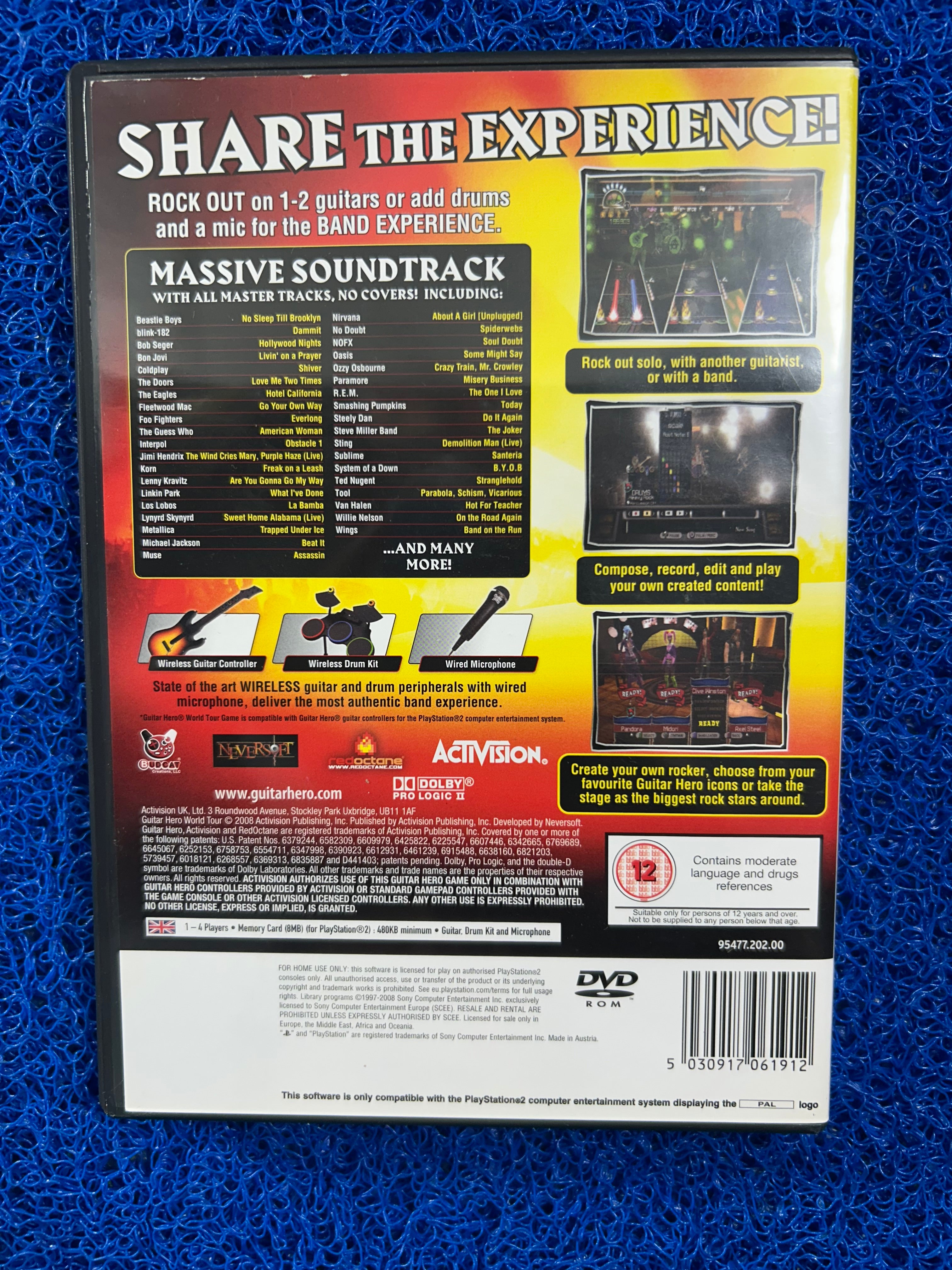 PS2# Guitar hero world tour (E)
