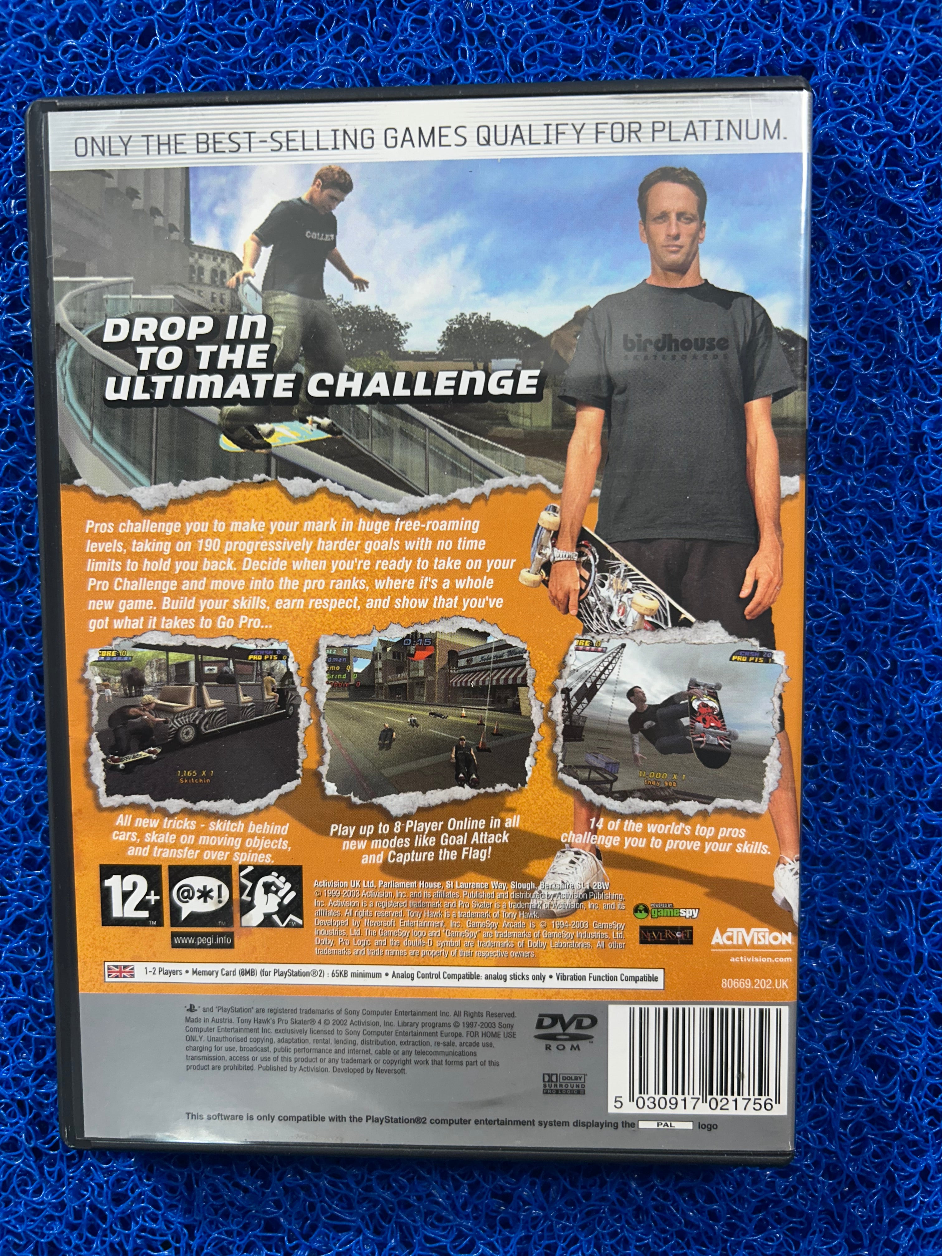 PS2 Tony hawk 4 (E)