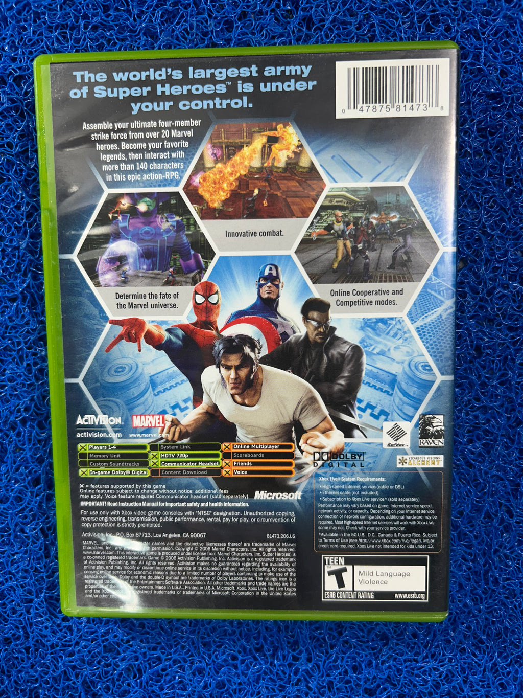 XBOX# Marvel Ultimate aliiance (A)