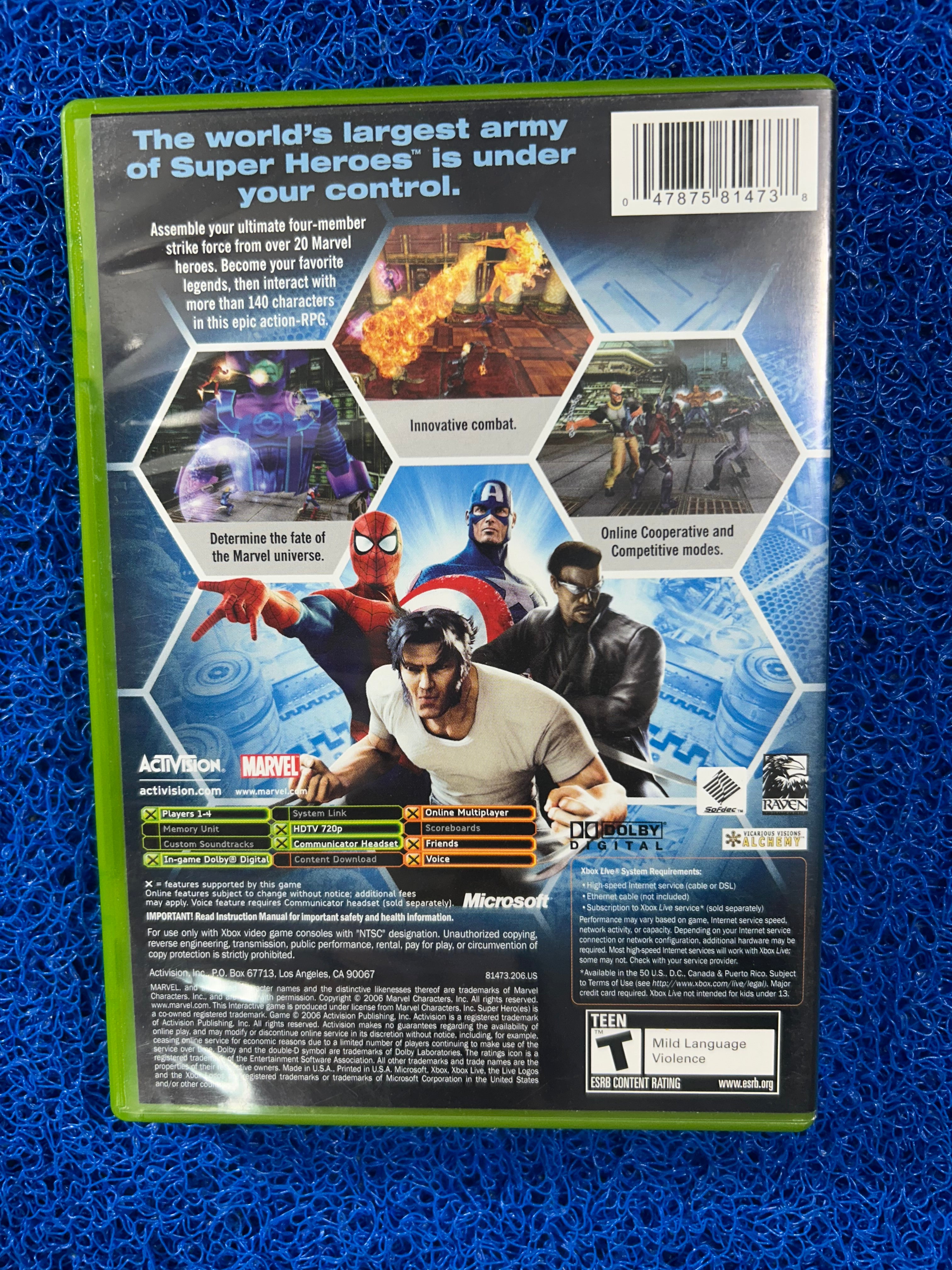 XBOX# Marvel Ultimate aliiance (A)