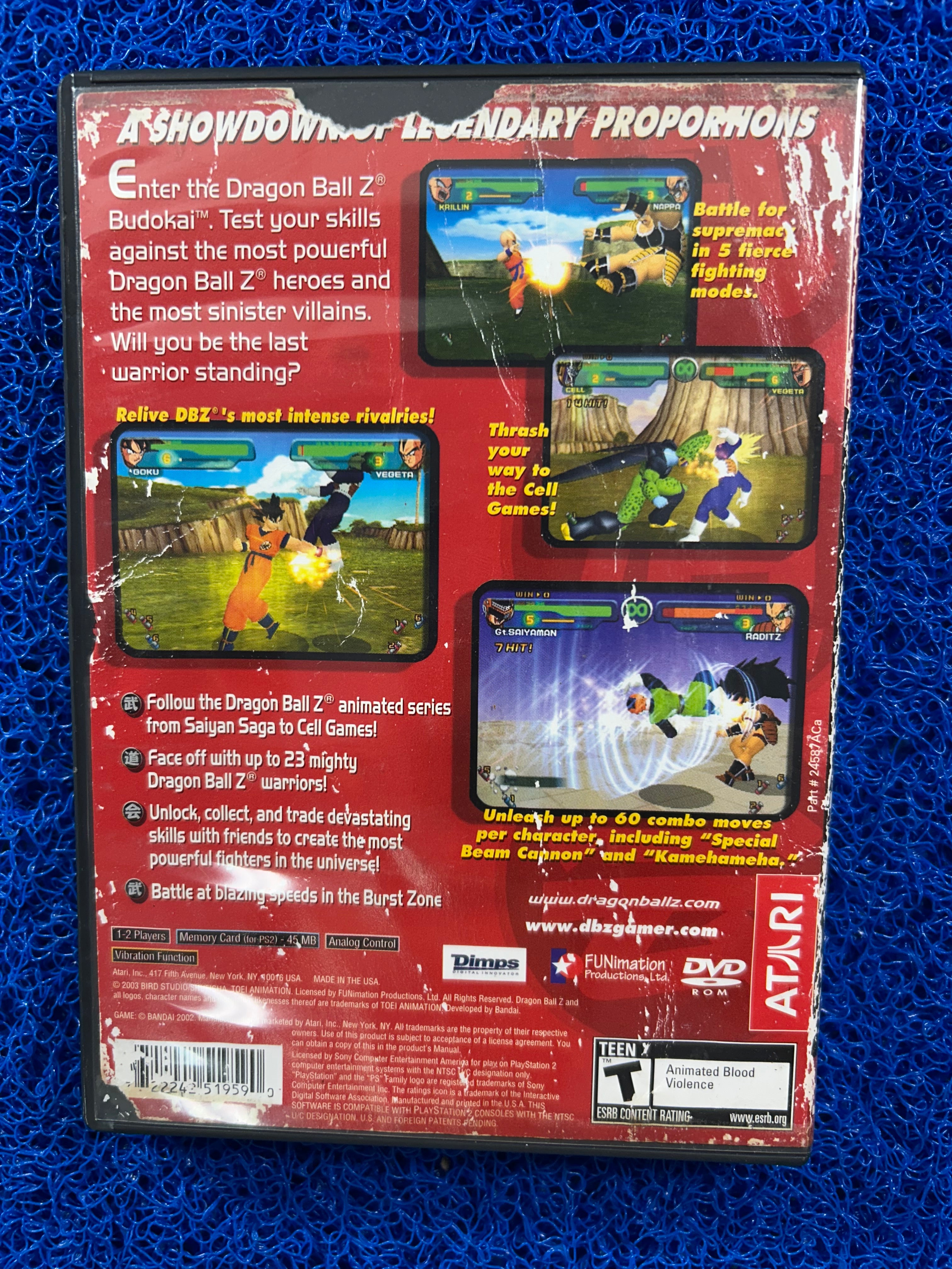 PS2 Dragon ball z budokai (A)