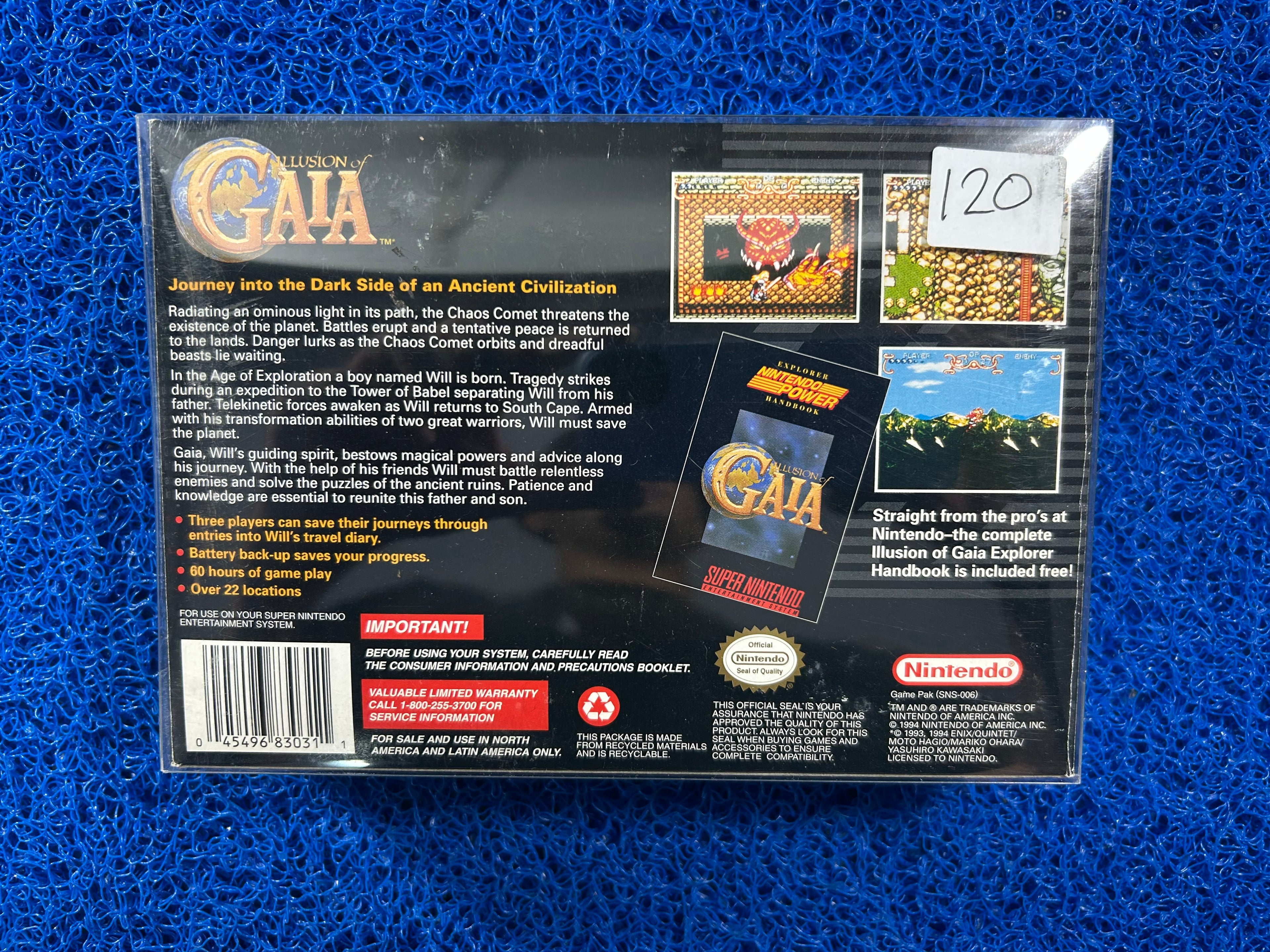 SNES Box Illusion of Gaia (A)