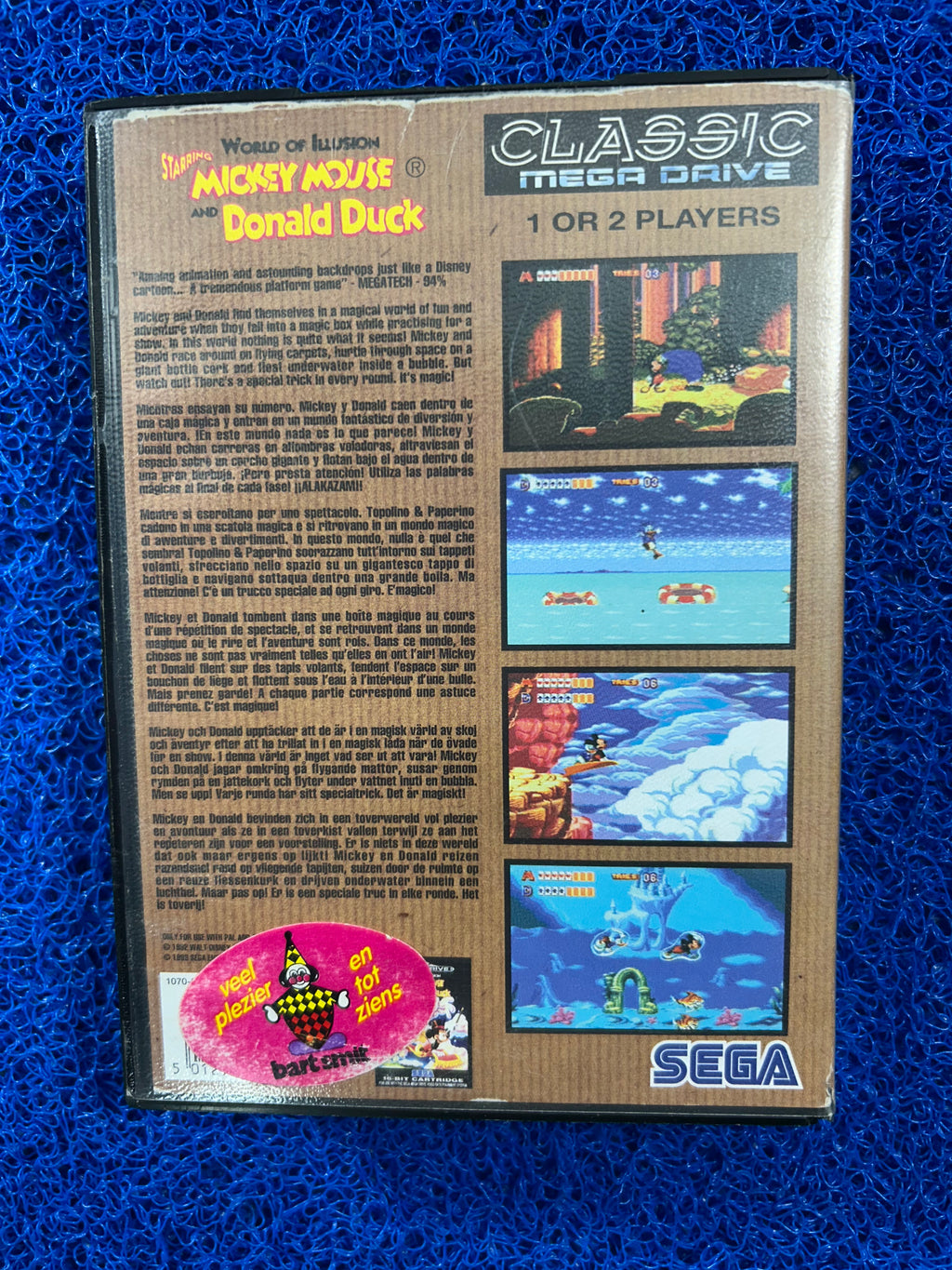 SEGA# Megadrive World of illusion starring Mickey mouse (E)