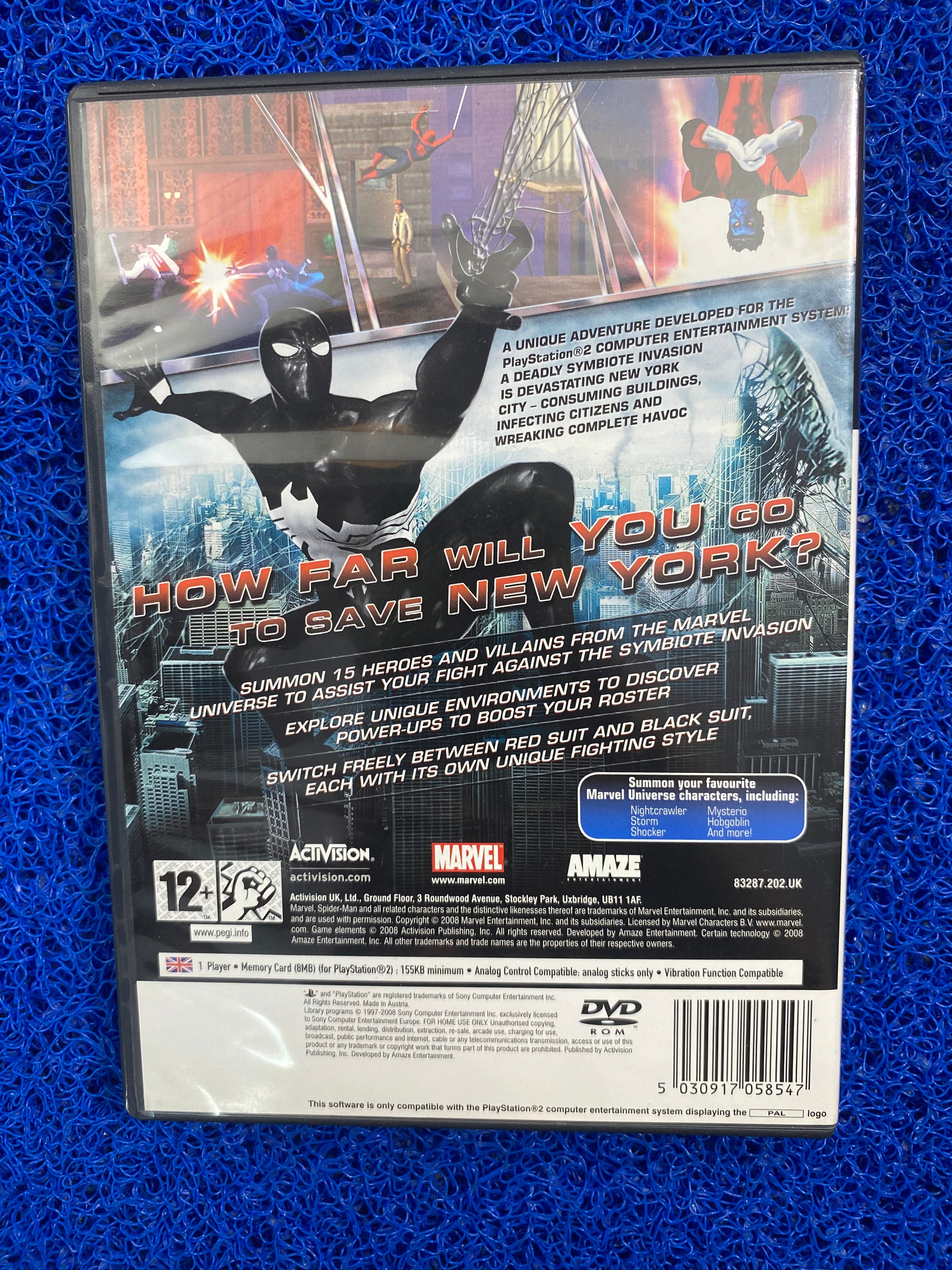 PS2# Spider man web of shadow (E)
