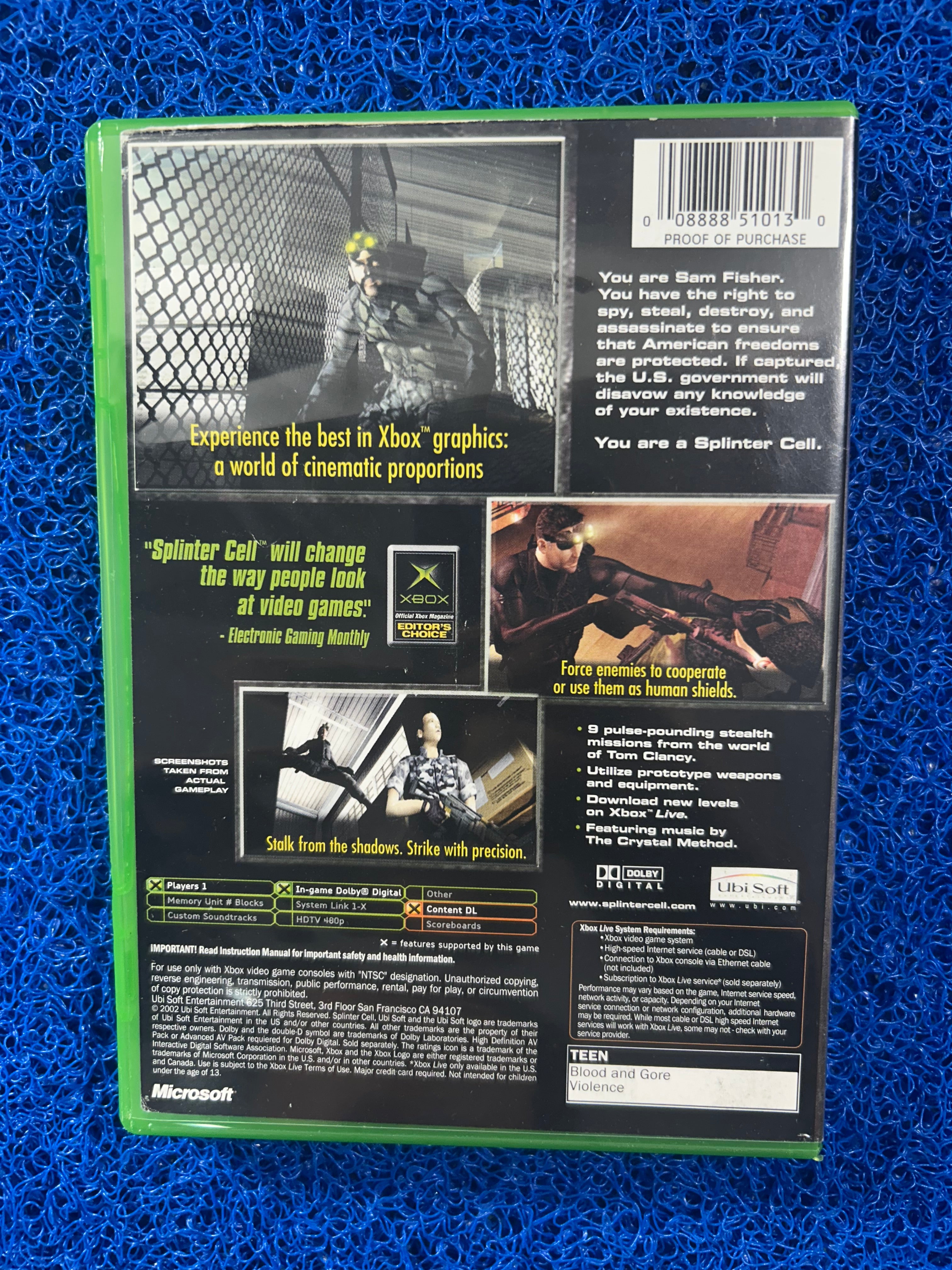 XBOX# Splinter cell (A)
