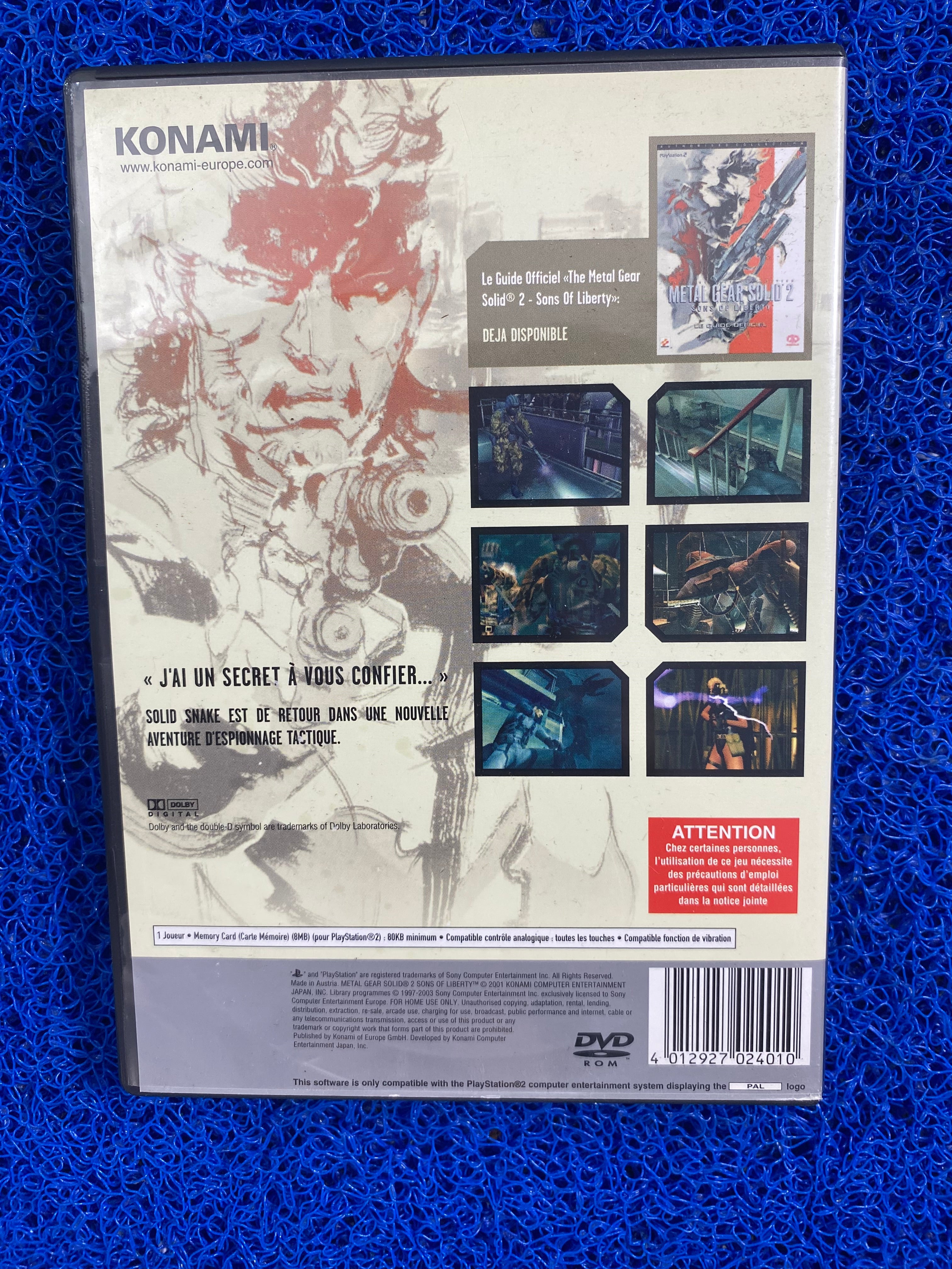 PS2# Metal gear solid 2 (E)