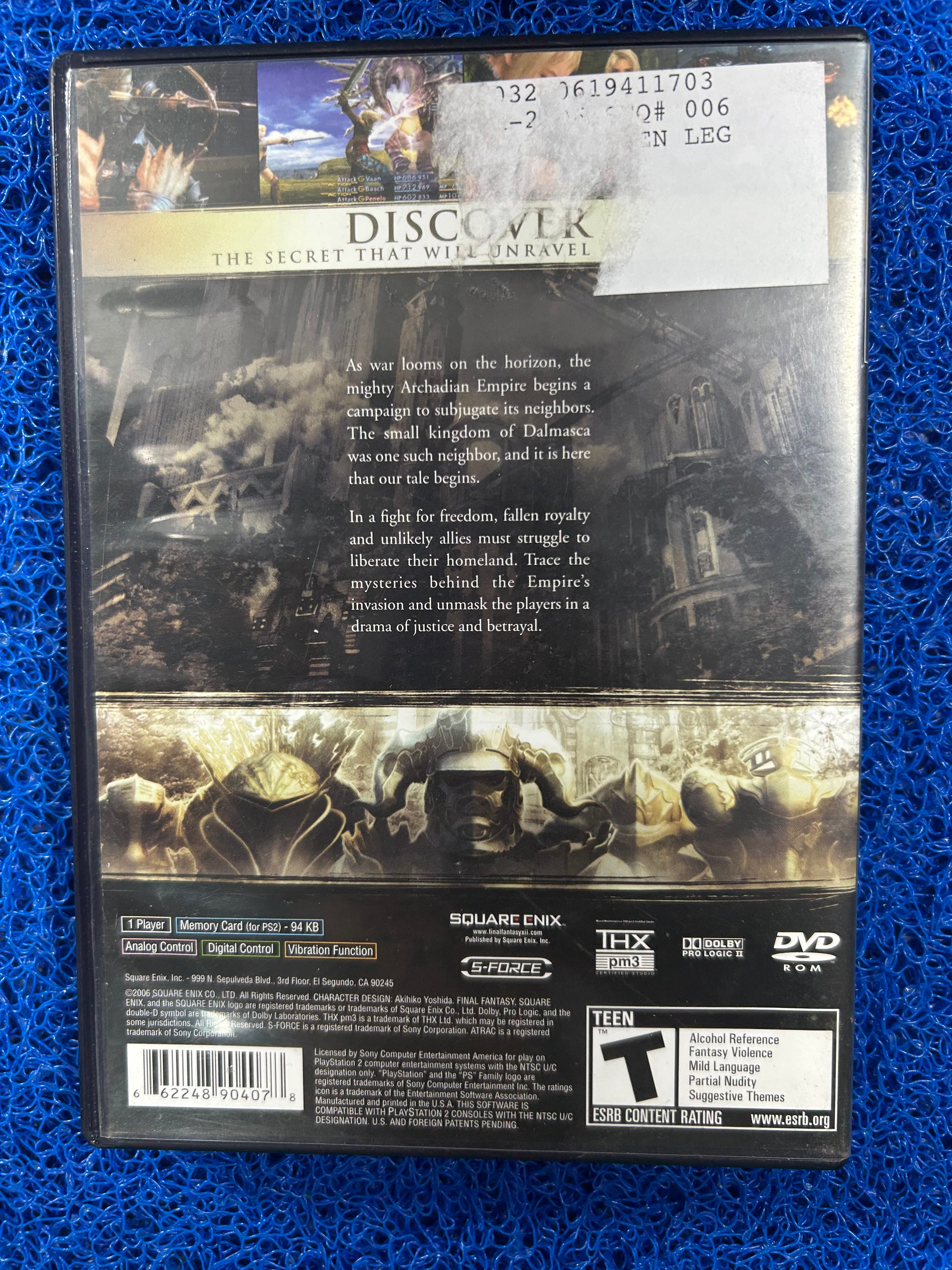 PS2# Final fantasy XII (A)