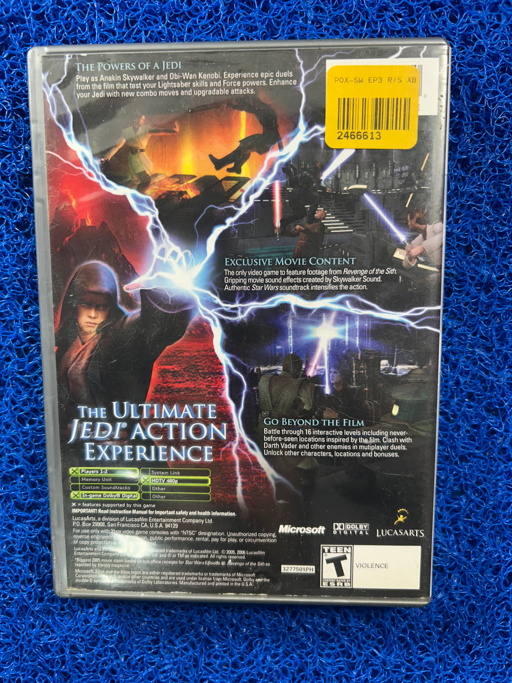 XBOX Star wars episode III the revenge of the sith (A)