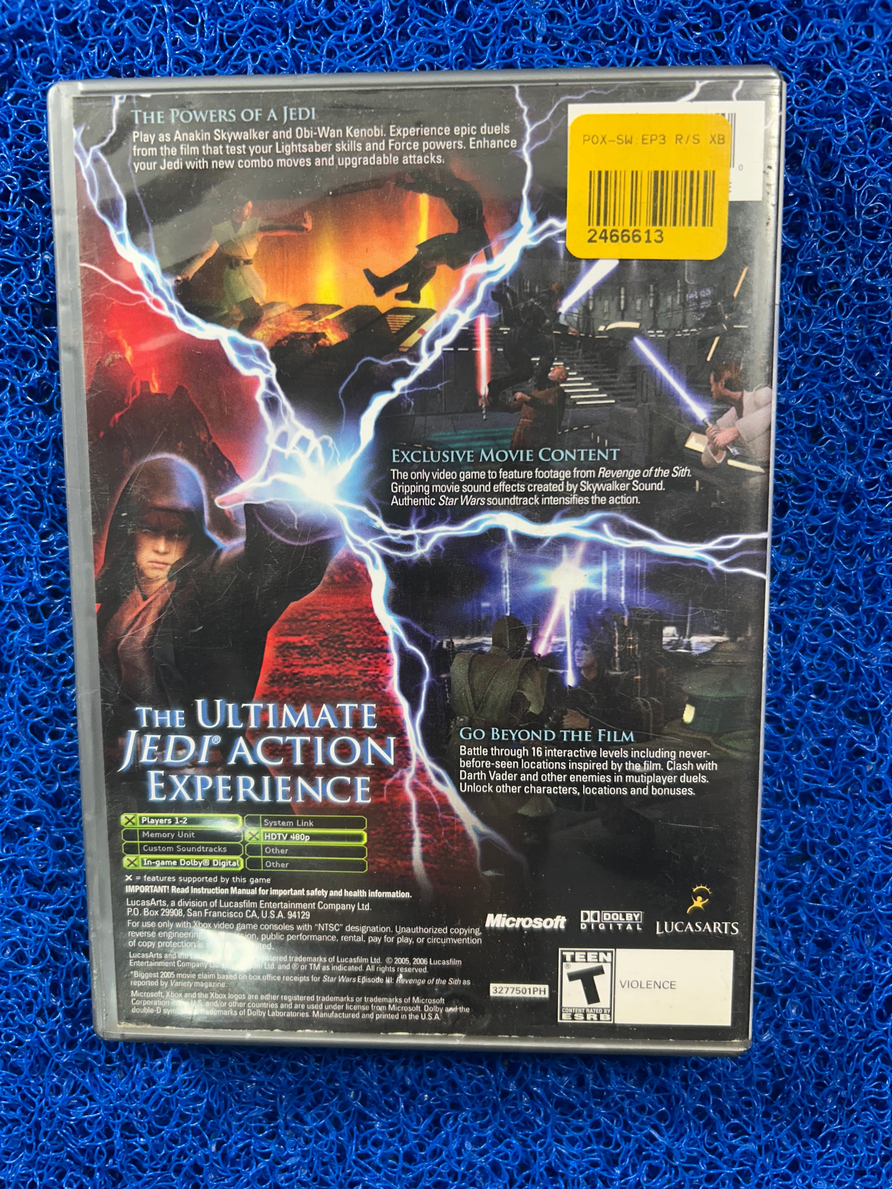 XBOX Star wars episode III the revenge of the sith (A)
