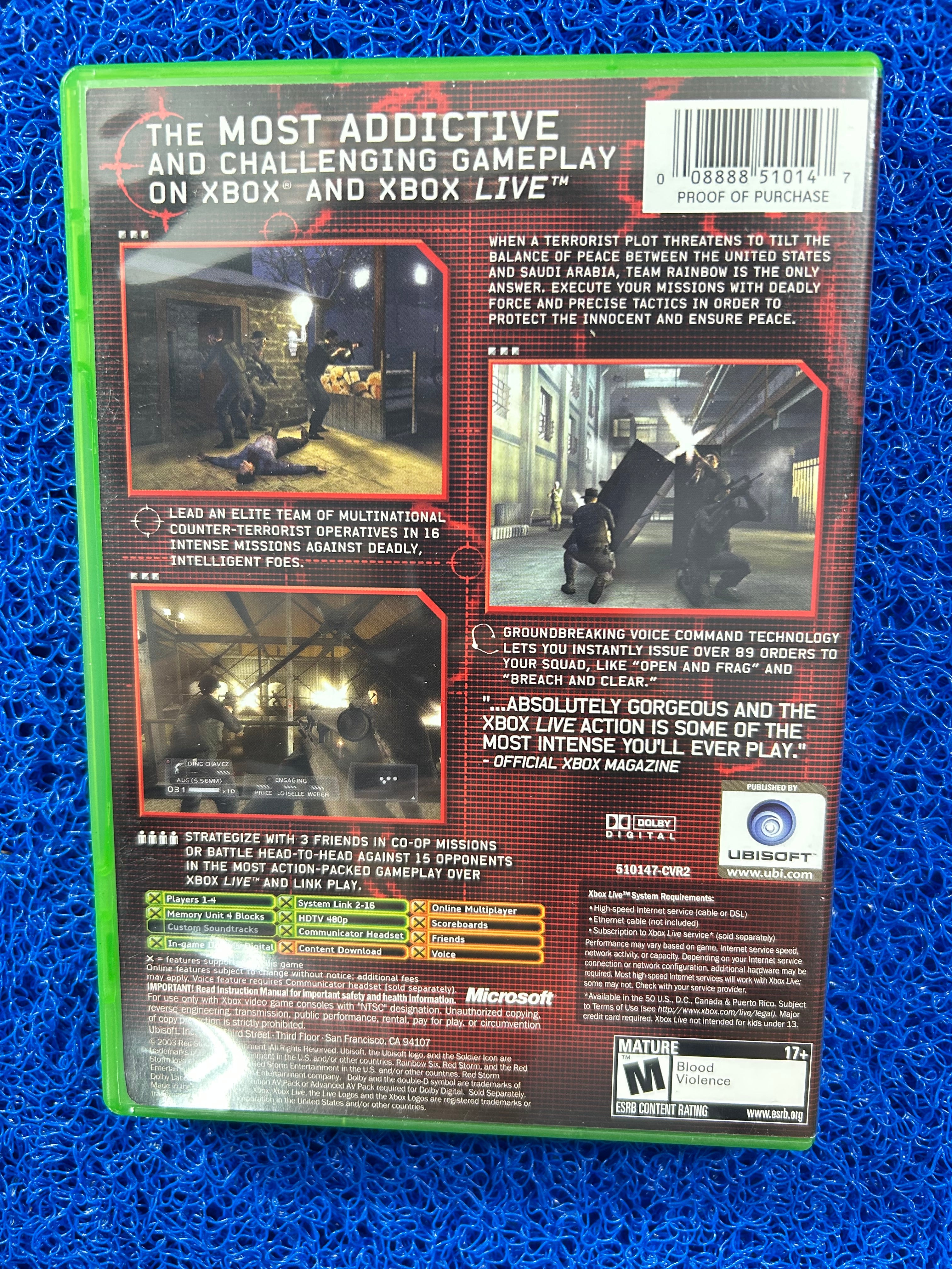 XBOX Rainbow six 3 (A)