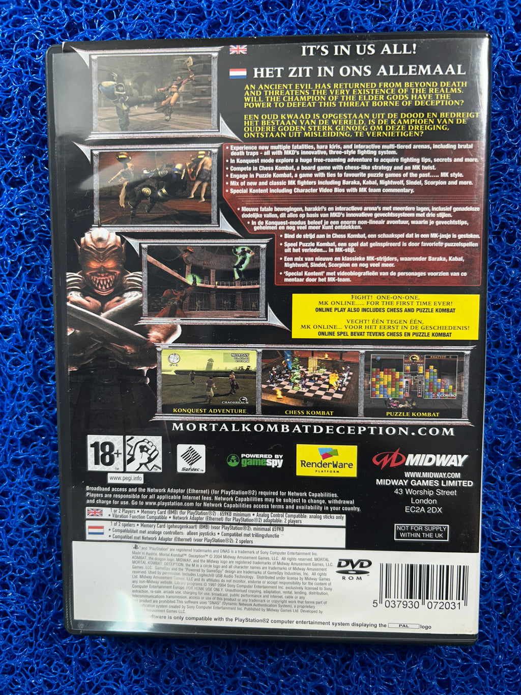 PS2 Mortal kombat deception (E)