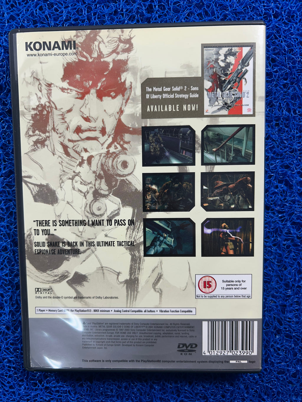 PS2 Metal gear solid 2 (E)