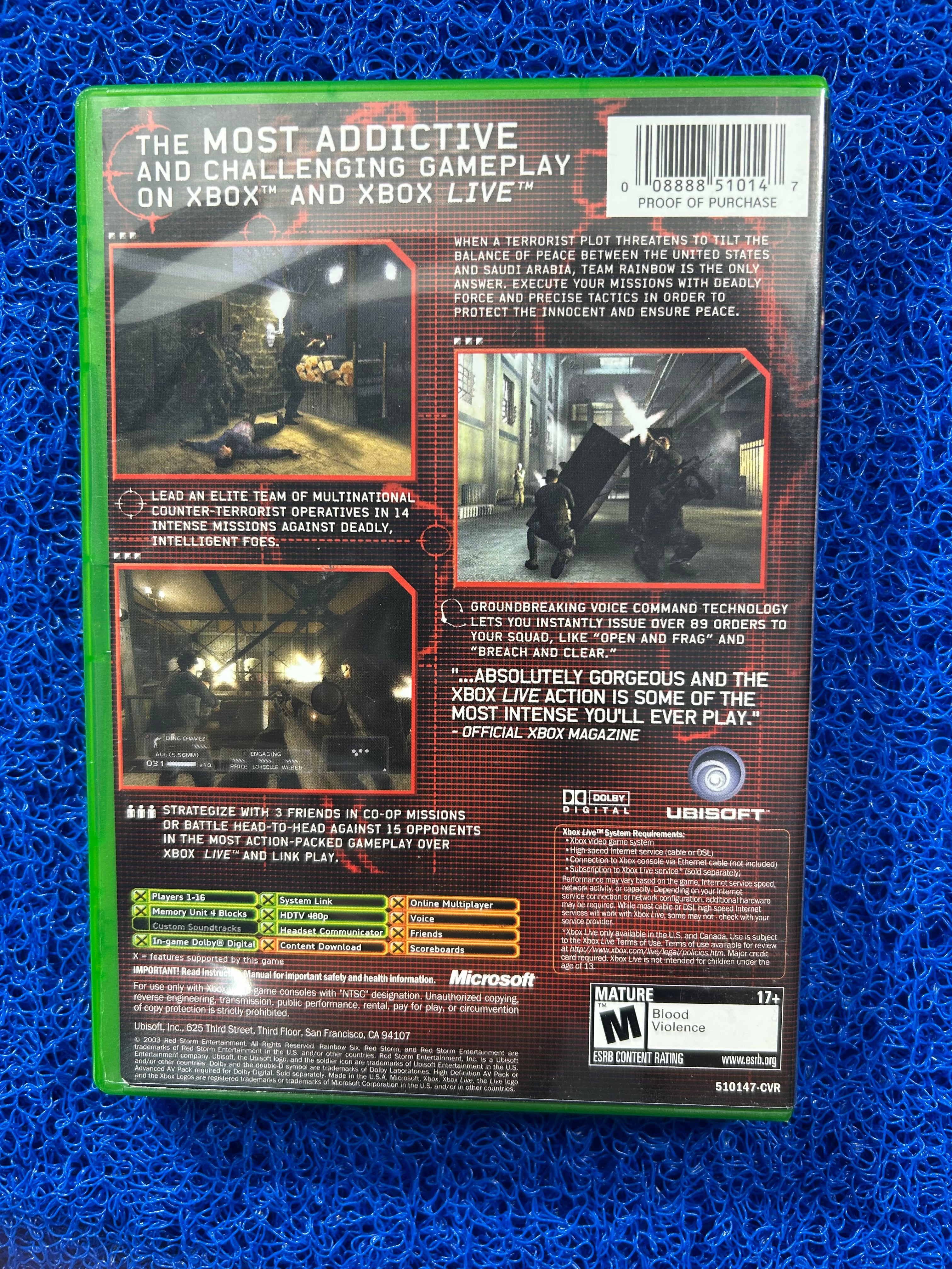 XBOX Rainbow six 3 (A)