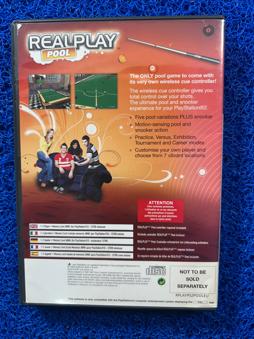 PS2 Real play pool (E)