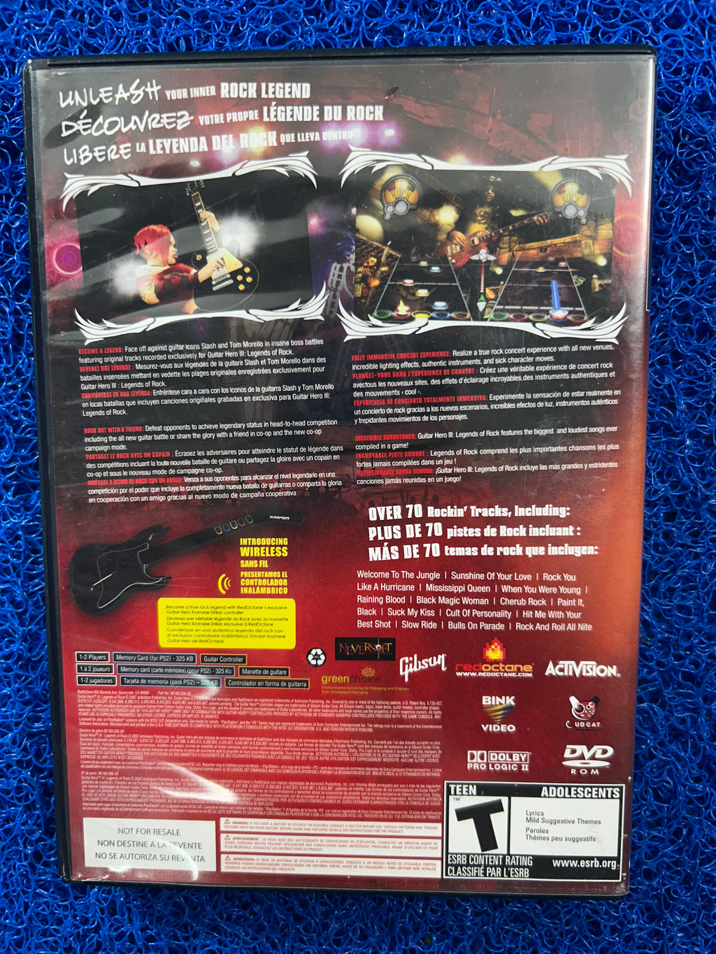 PS2 Guitar hero III legends of rock (A)