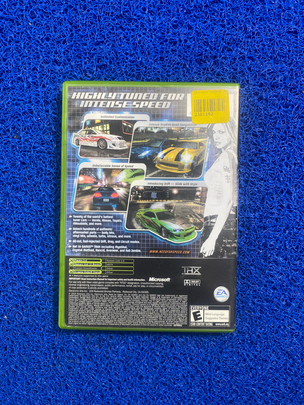 XBOX# Need for speed underground (A)