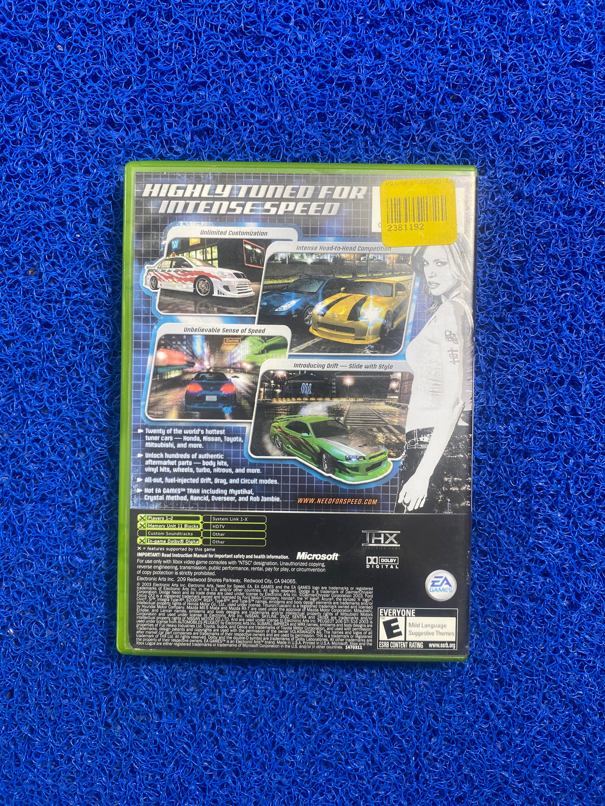 XBOX# Need for speed underground (A)