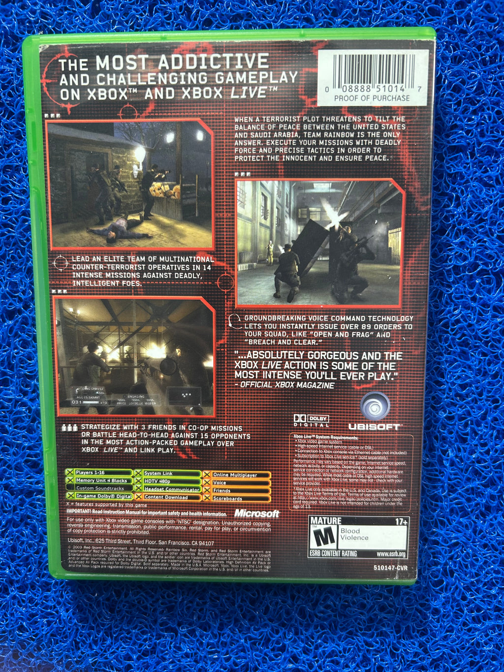 XBOX Rainbow six 3 (A)