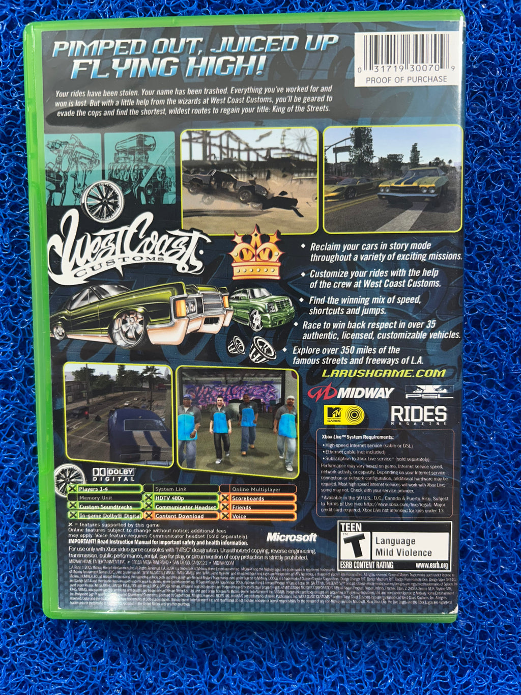 XBOX L.A Rush (A)