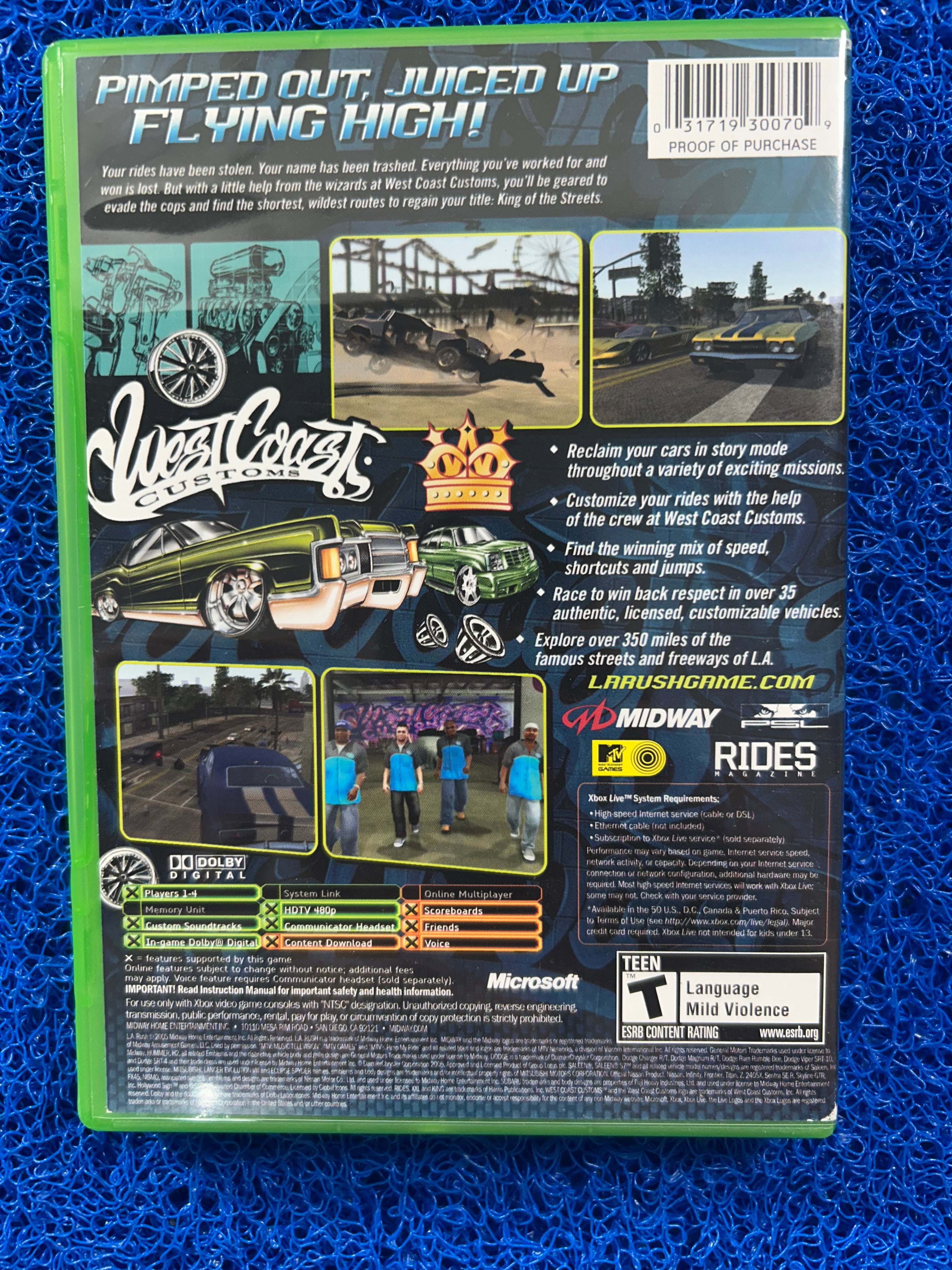 XBOX L.A Rush (A)