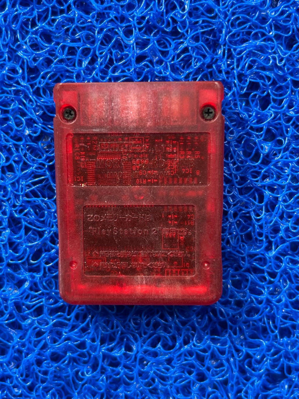 ACESSÓRIOS Memory card de ps2 vermelho translúcido