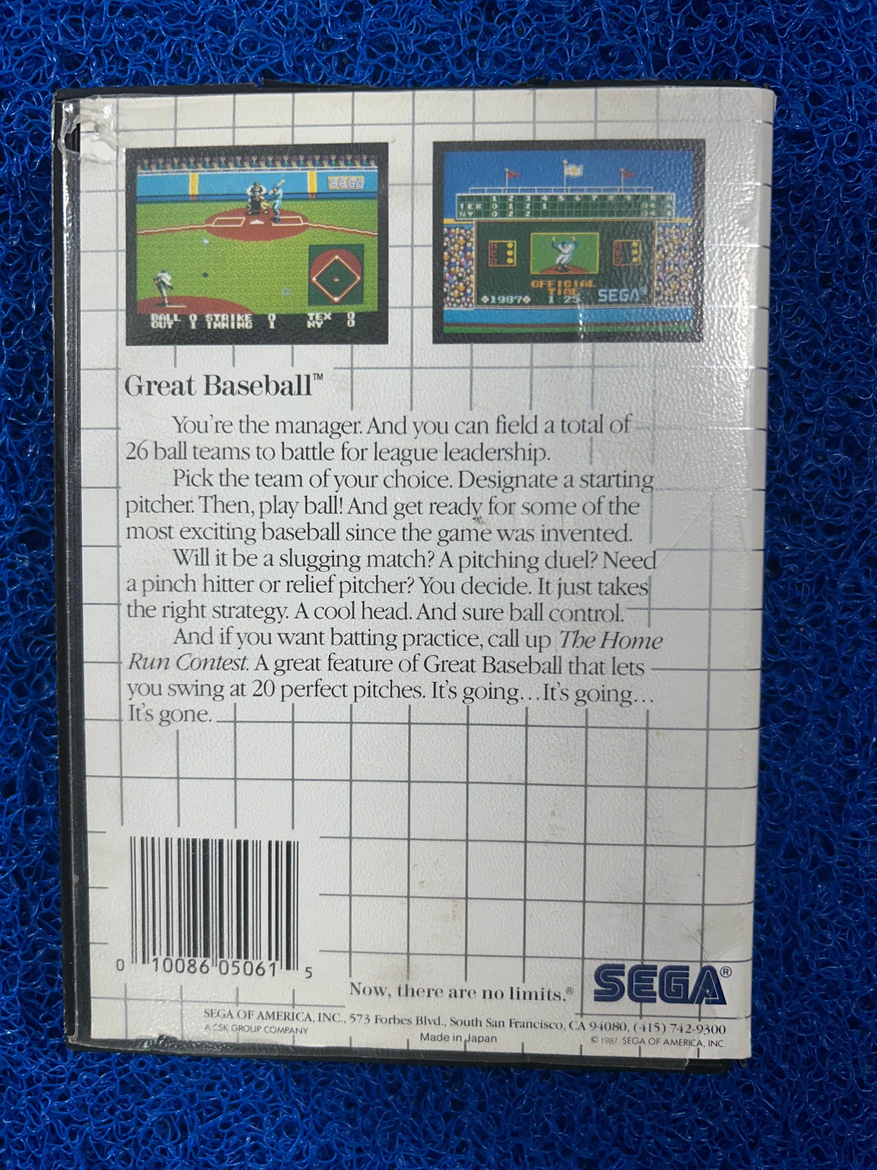 SEGA# Master system Great Baseball (E)