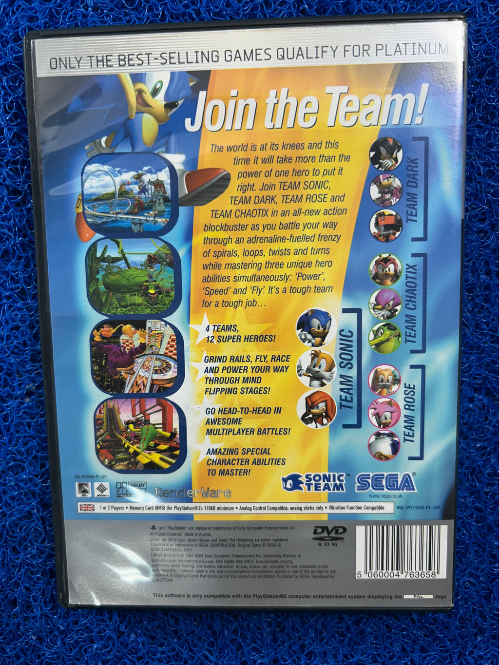 PS2 Sonic Heroes (E)