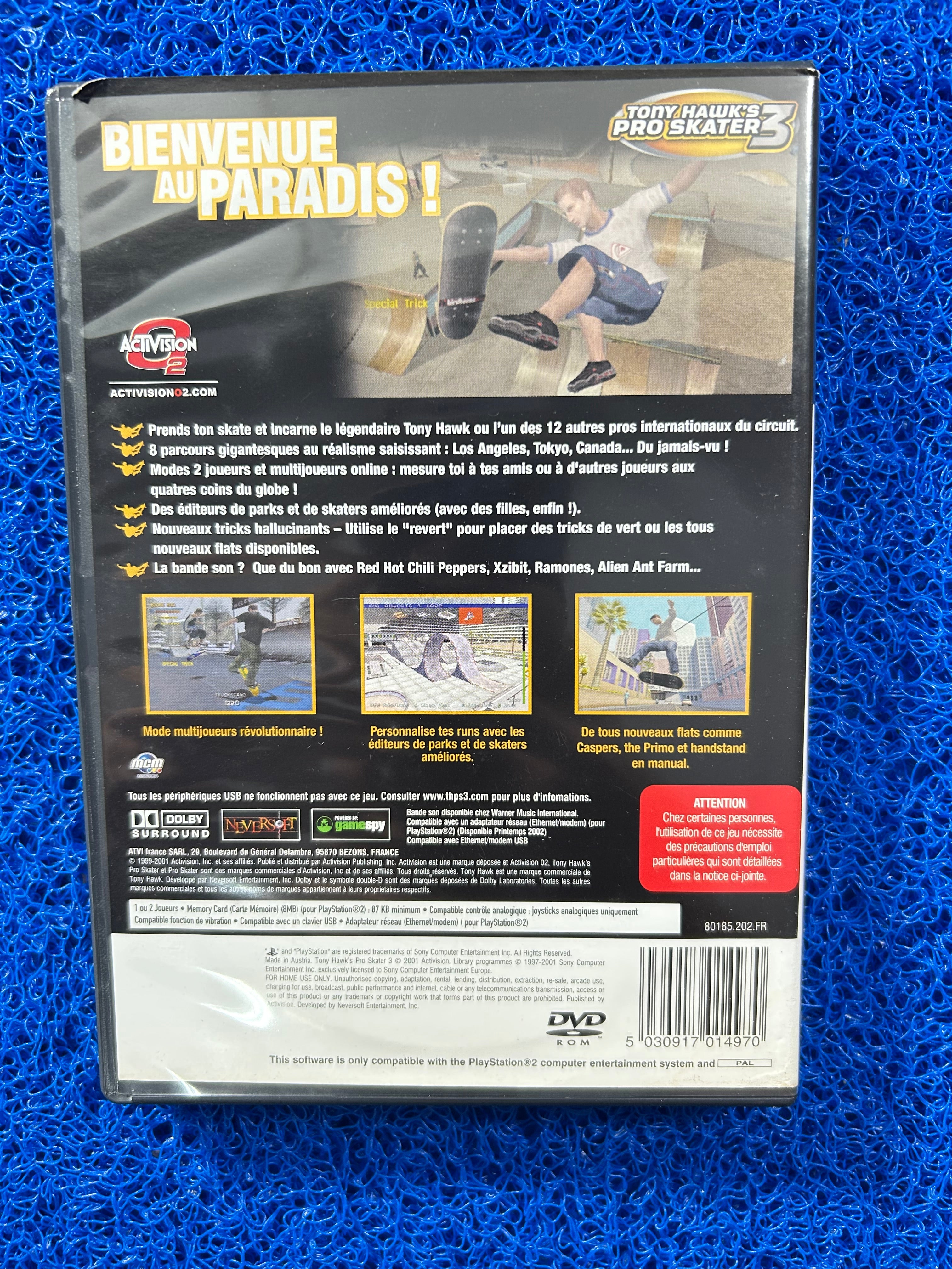 PS2 Tony hawk’s 3 (E)