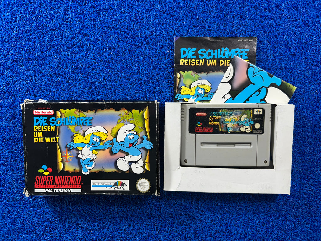 SNES Box Smurfs (E)