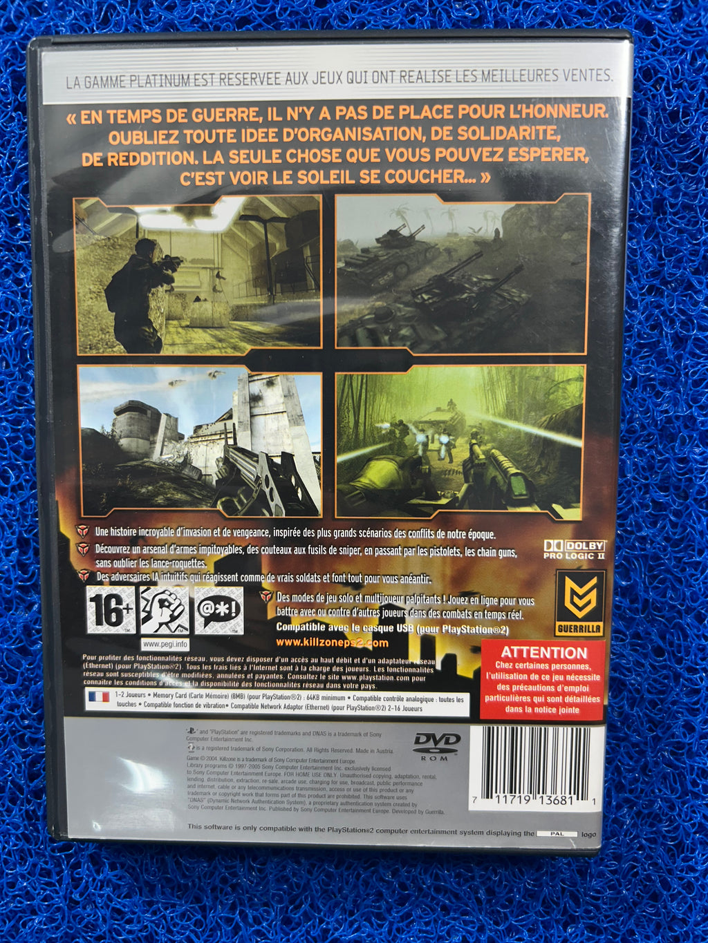 PS2 Killzone (E)