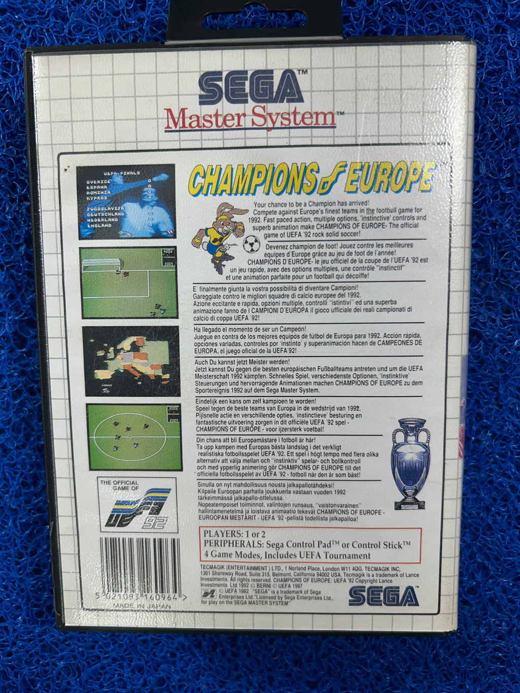 SEGA# Master system Champions of europe (E)