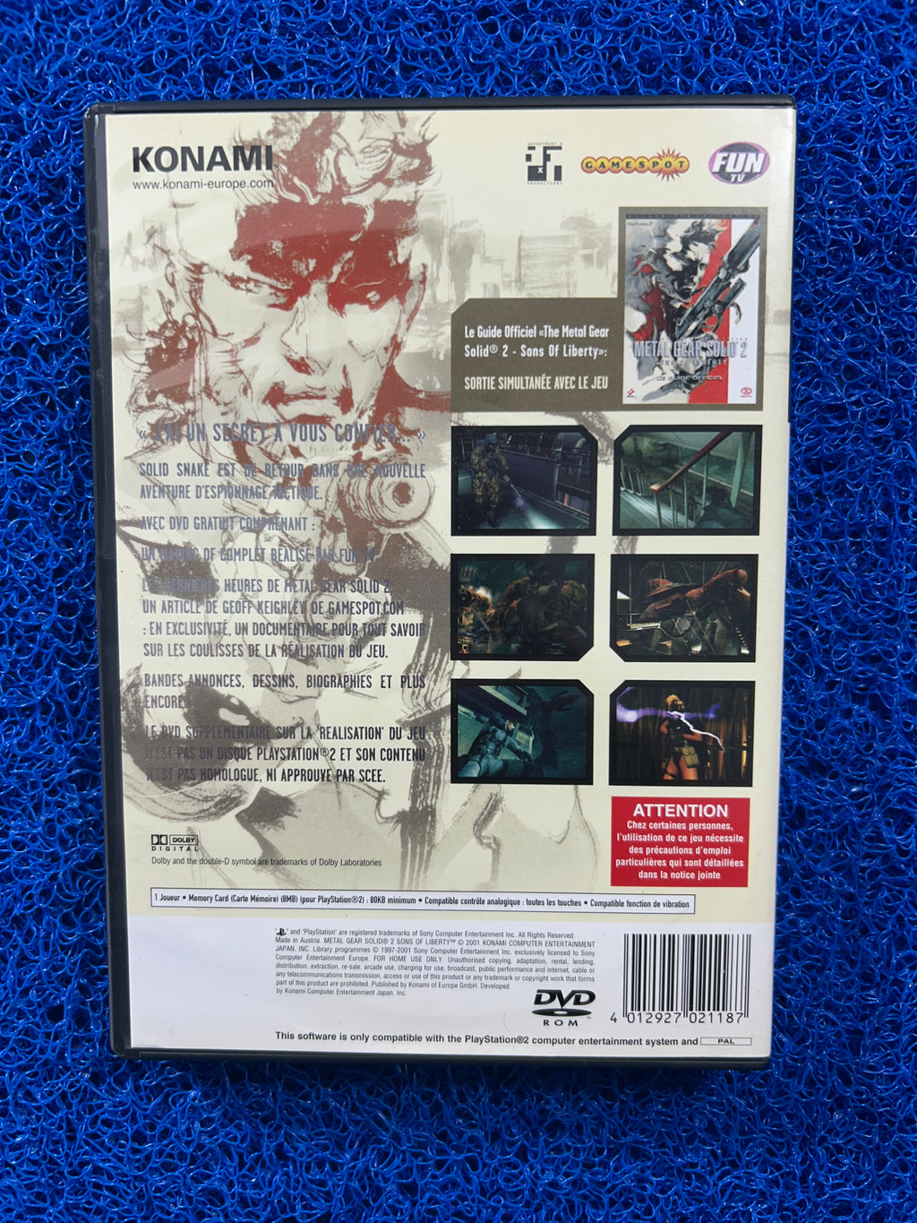 PS2 Metal gear solid 2 (E)